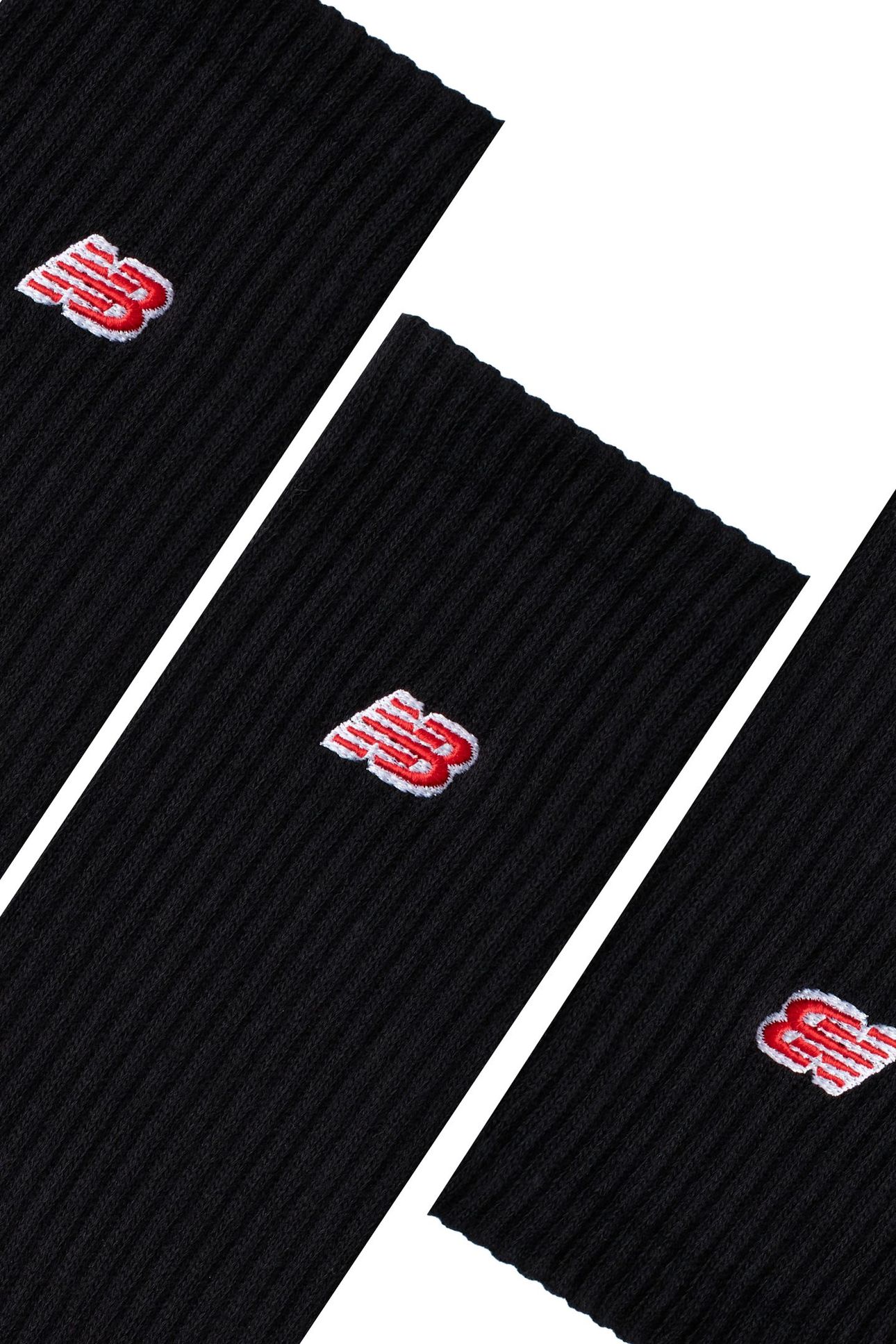 UNISEX PATCH LOGO CREW 3 PACK BLACK 3