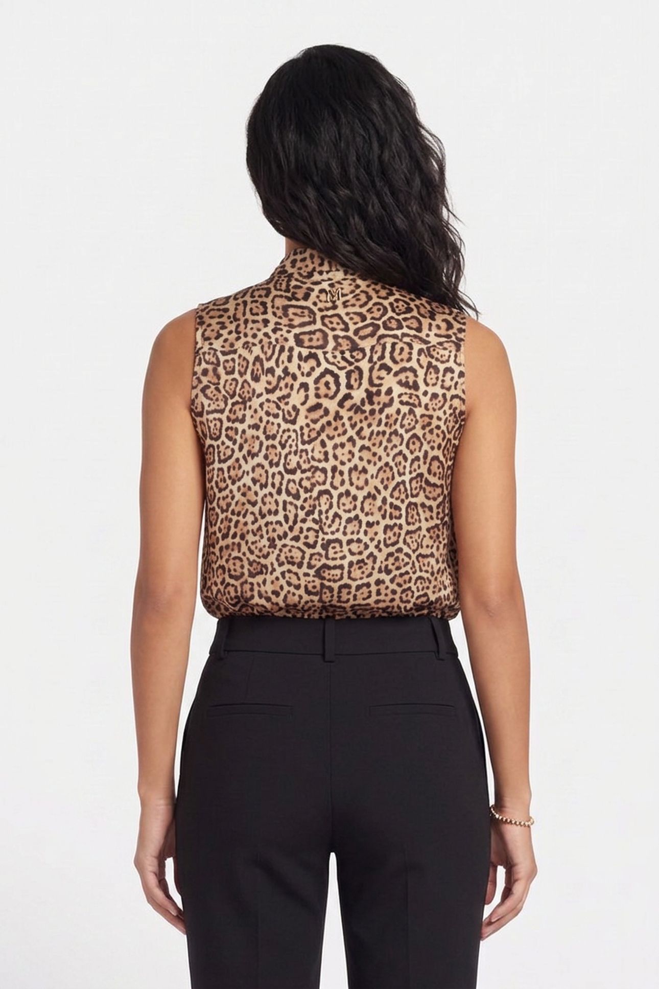 ALANIS BOW SL BLOUSE CHARMING LEOPARD ALL 2