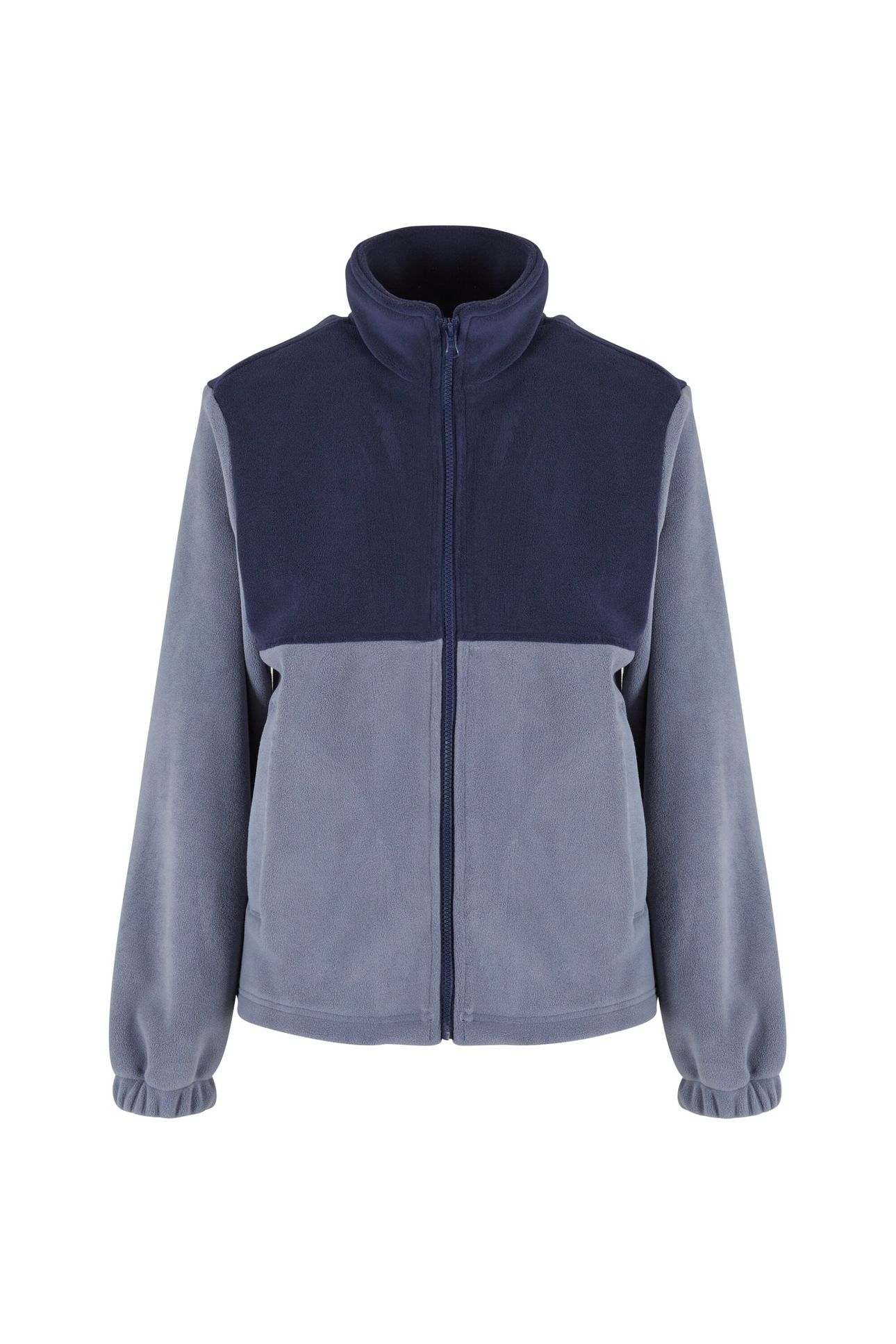 LADIES DOUBLE POLARFLEECE JACKET NAVY/CLOUDSKY 3