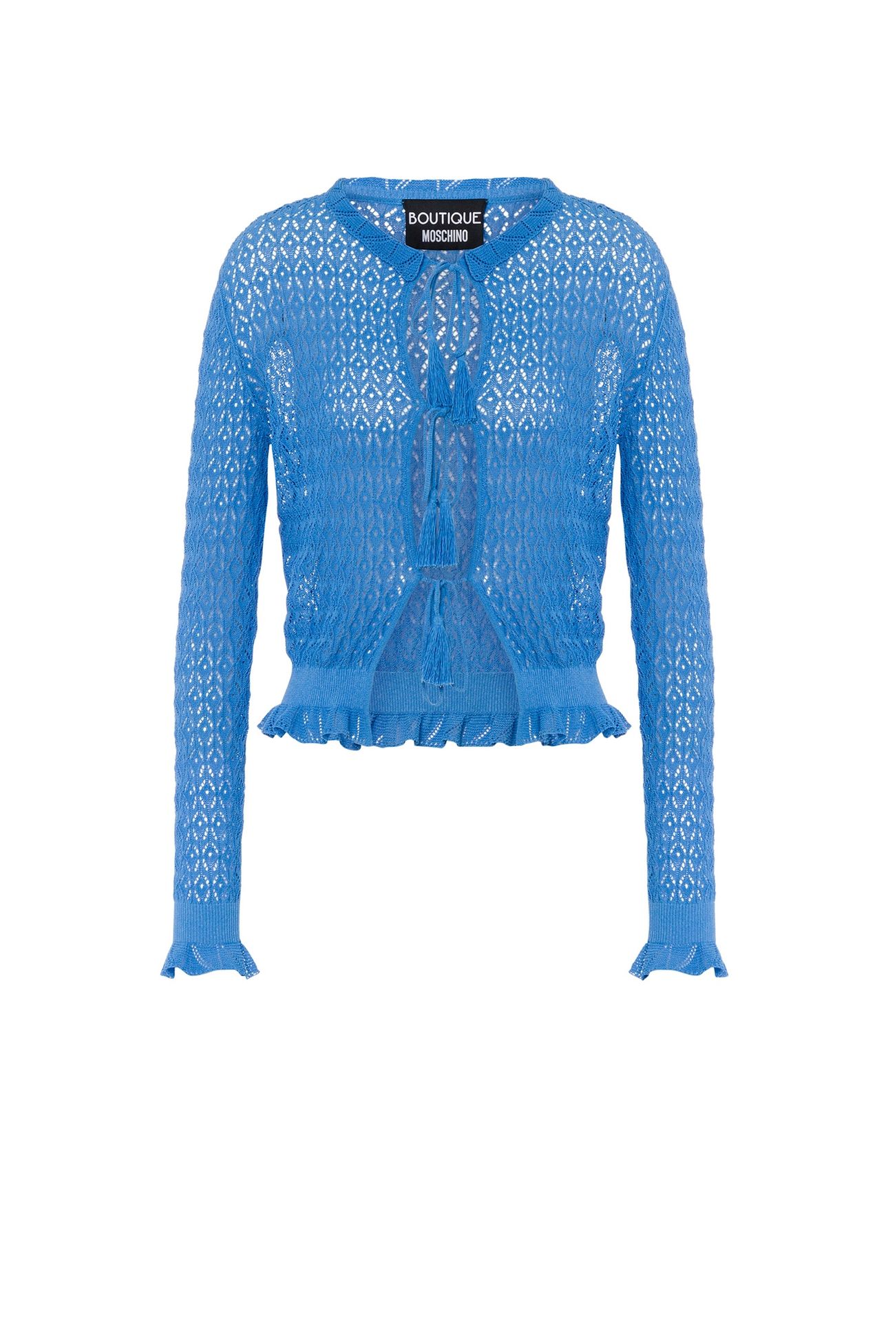 PUNCHED COTTON CARDIGAN BLUE 3