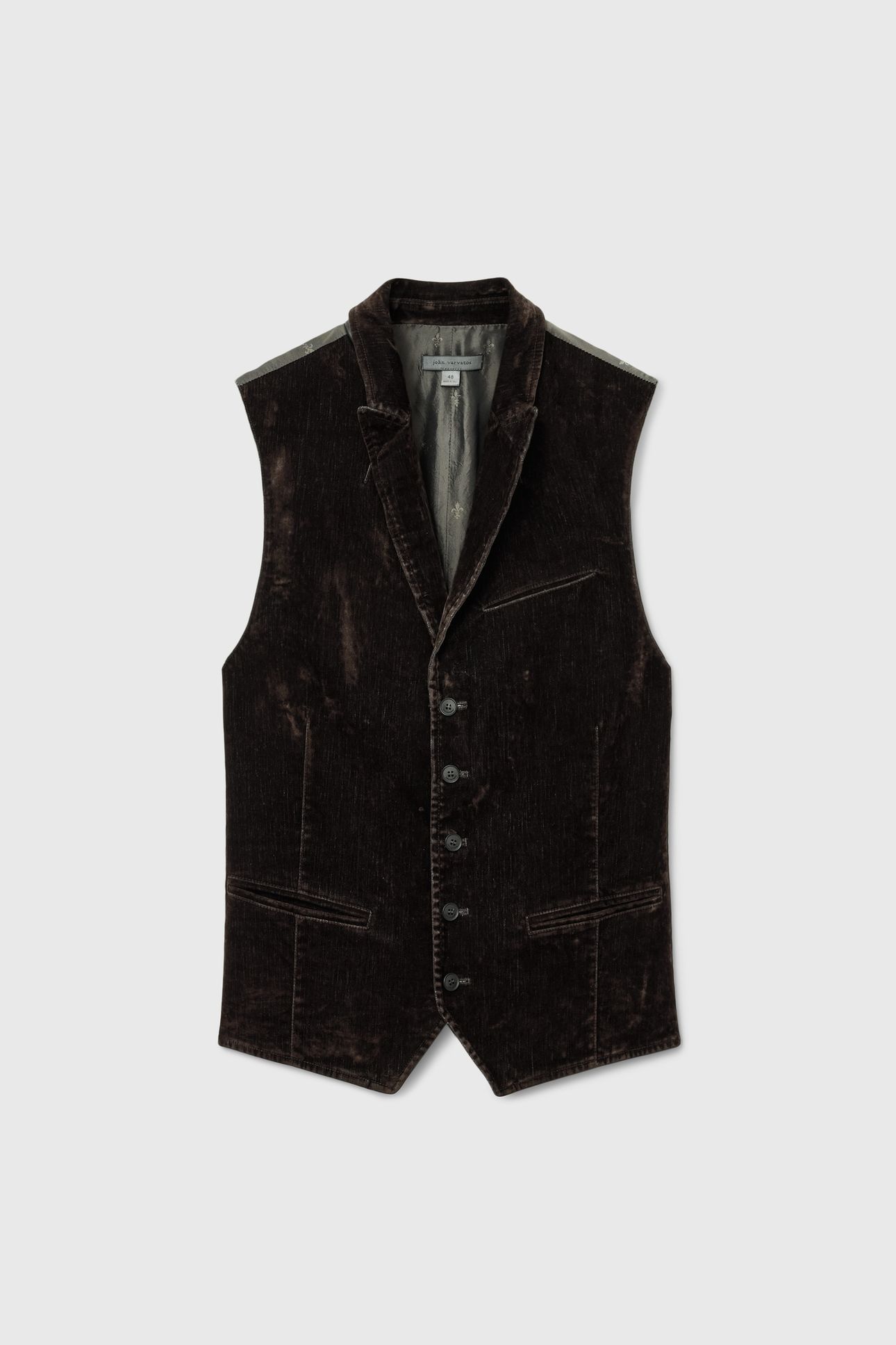 WOOSTER VEST DARK BROWN 1
