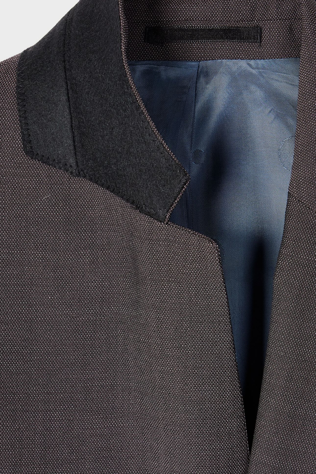MENS TAILORED FIT 2 BUTTON SUIT CHOCOLATE 5