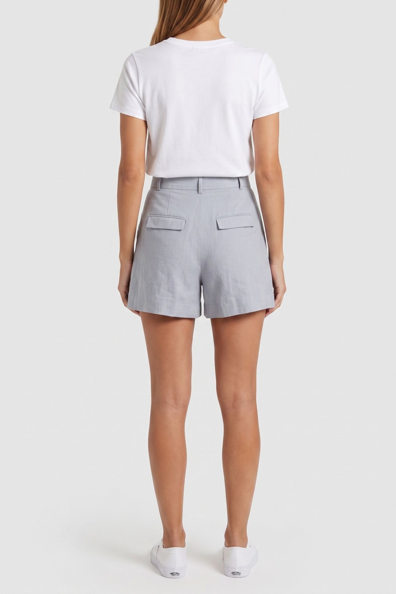 ES NALA LINNEN SHORTS BLUE 2