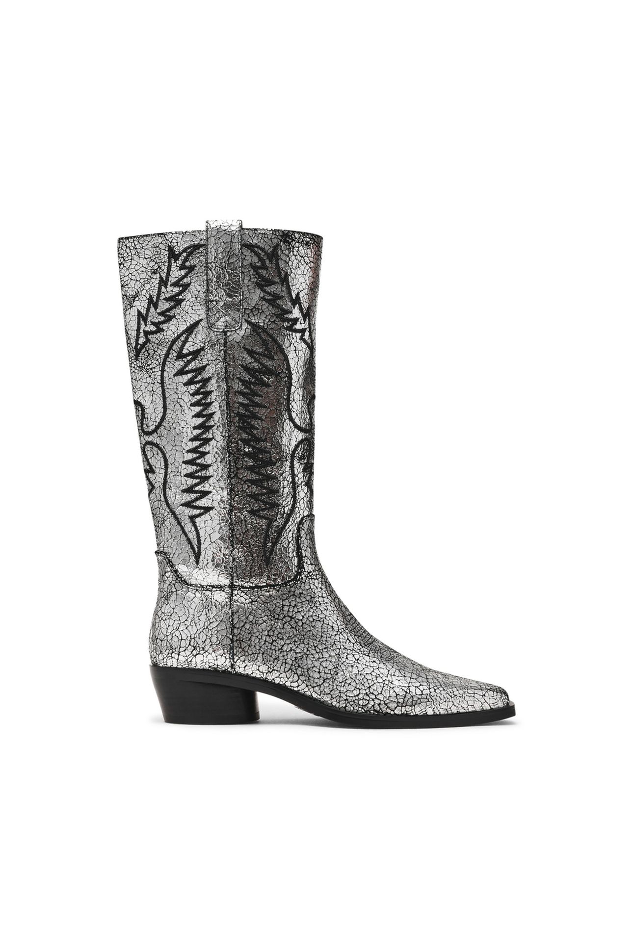TREVI BOOTS SILVER LEATHER 1