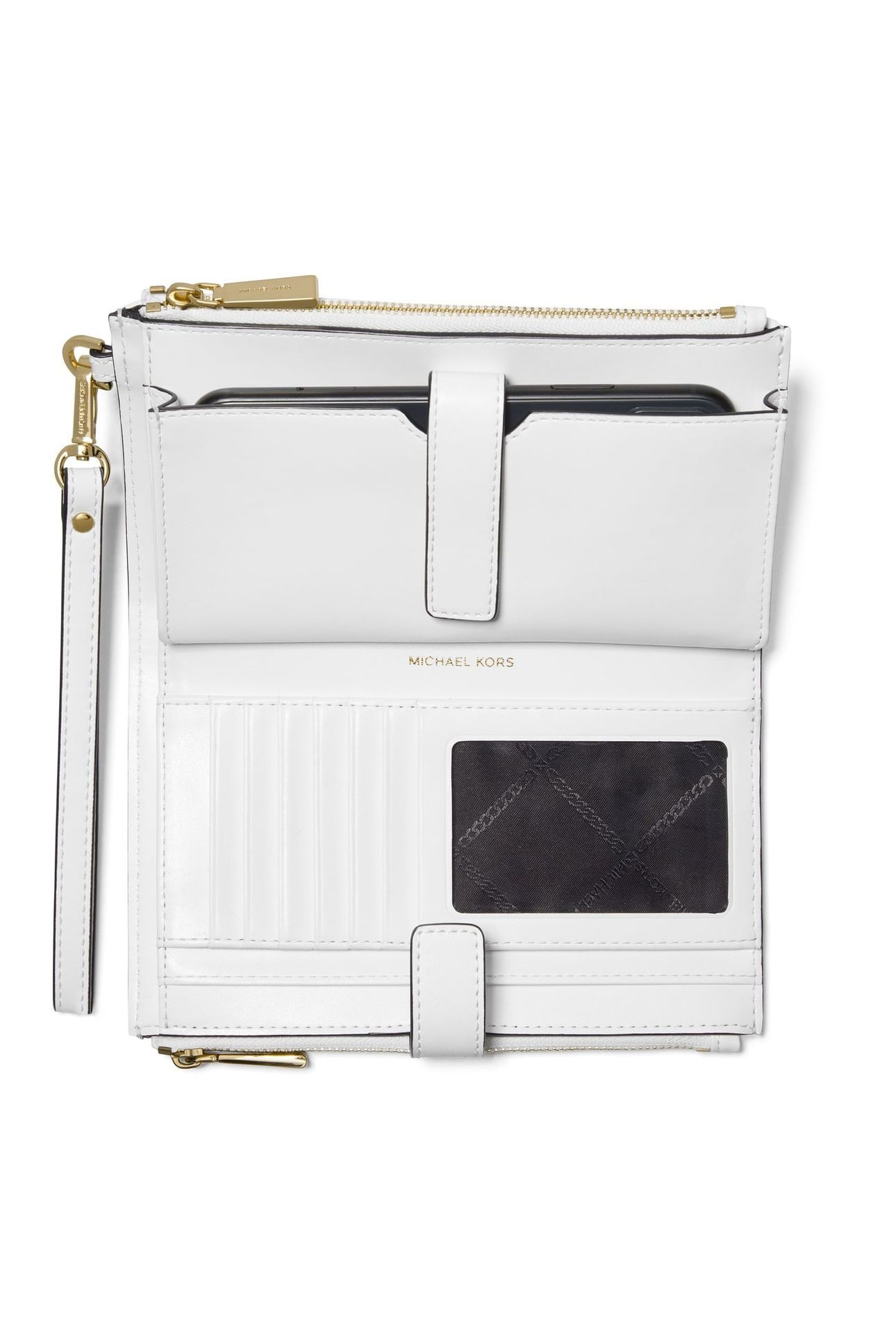 DOUBLE ZIP WRISTLET BLACK/OPTIC WHITE 2