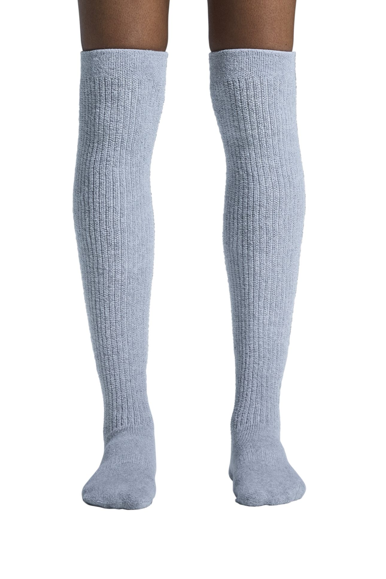 TERRY SOCK KNEE HIGH 1 UNISEX HEATHER GRAY 3