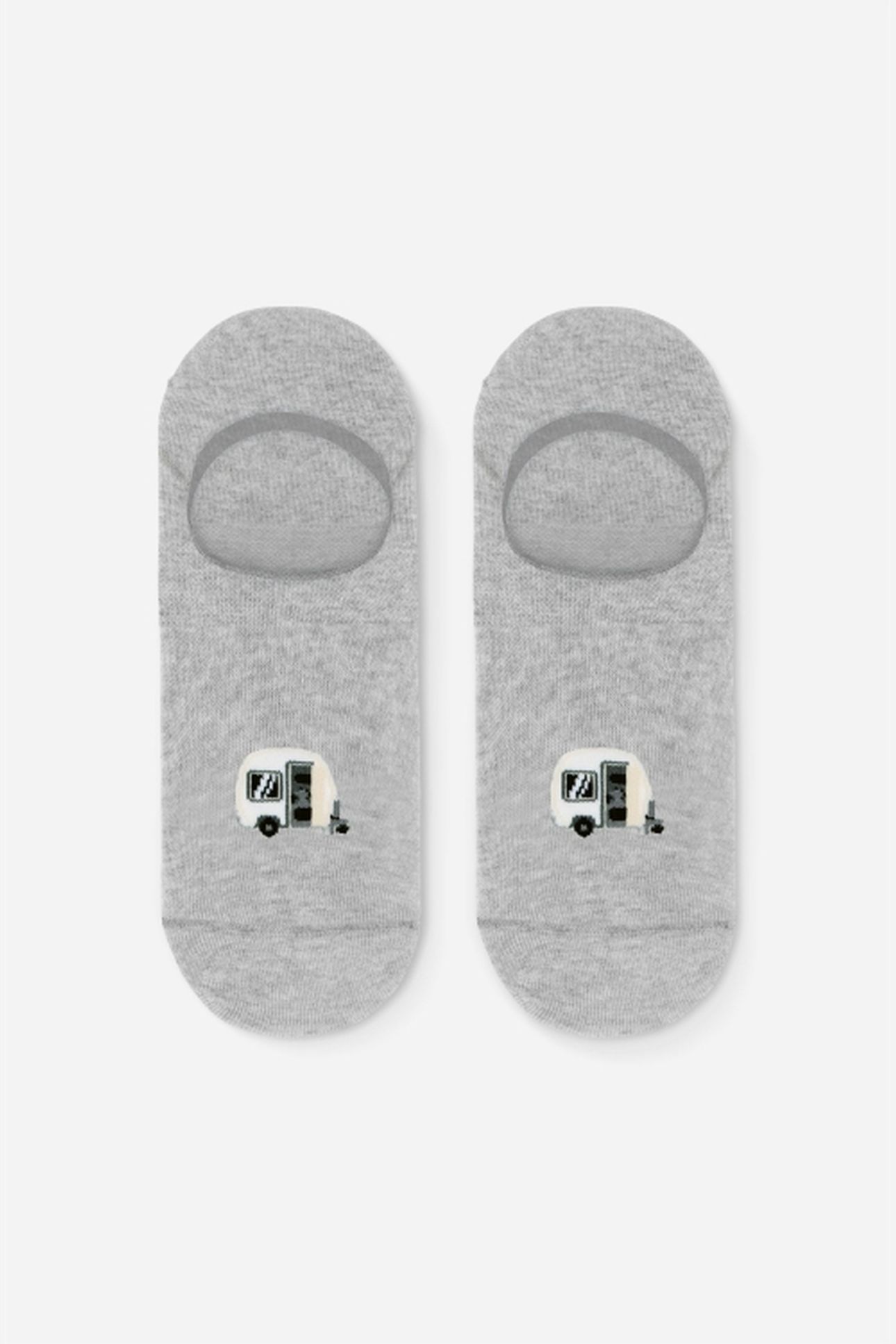 A-DAM 3-PACK CASUAL SOCKS MEL CARAVAN GREY MELANGE 2