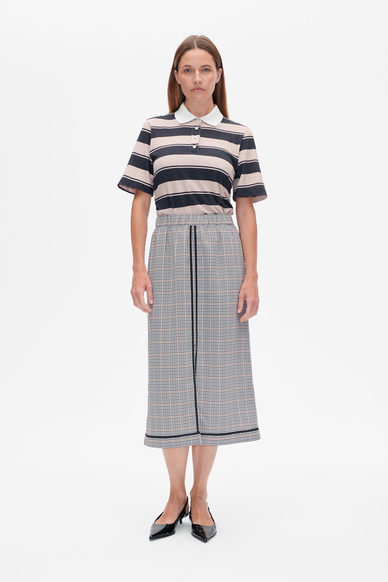 SOFIE SKIRT GREY WALLSTREET CHECK 1