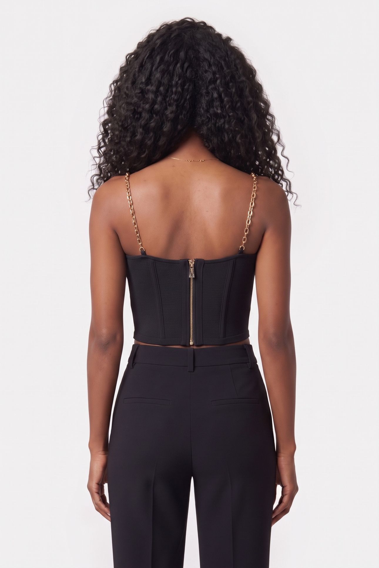 AISHA BUSTIER TOP BA JET BLACK A996 2
