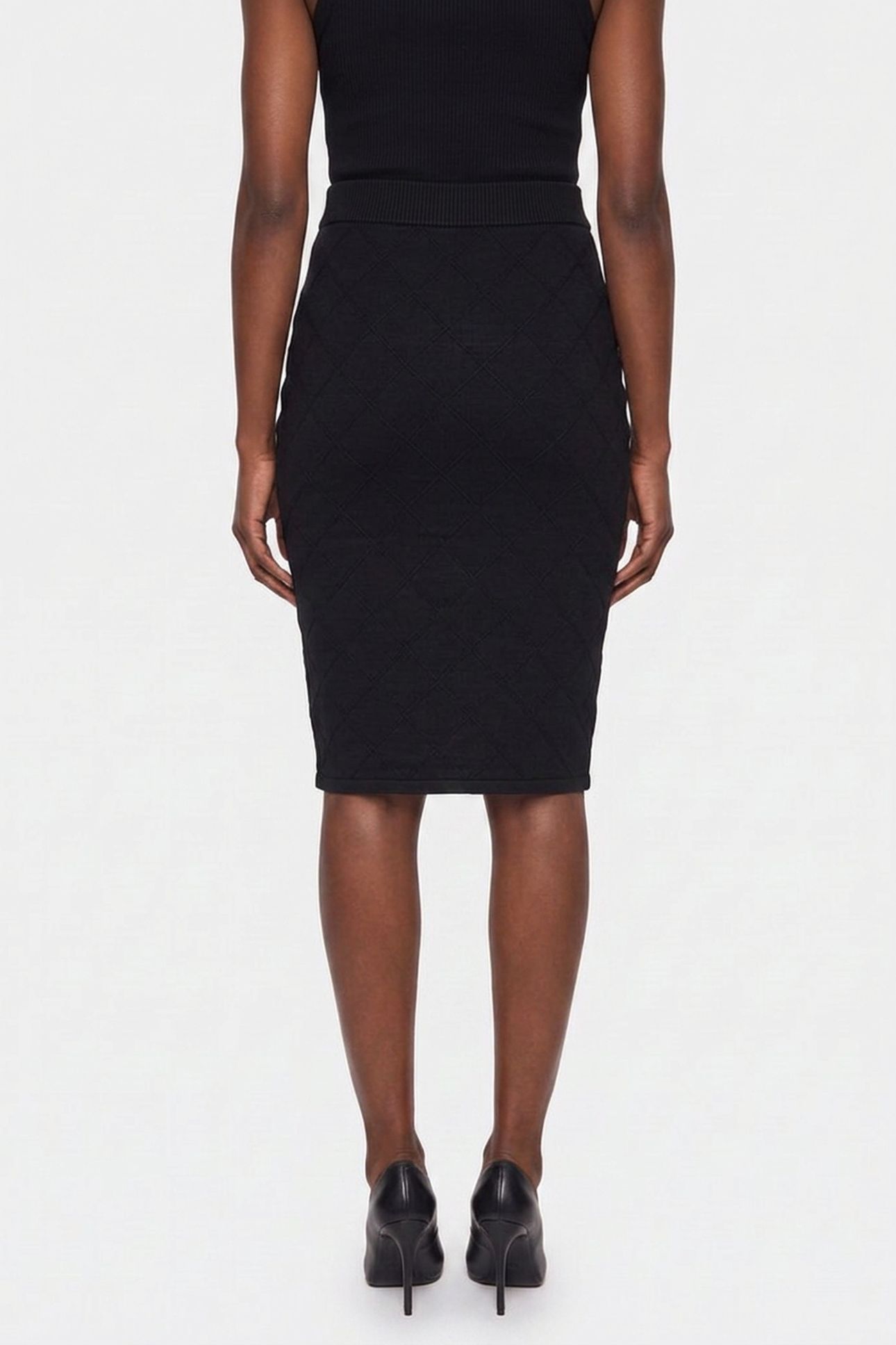 MILEY PENCIL SKIRT JET BLACK A996 2