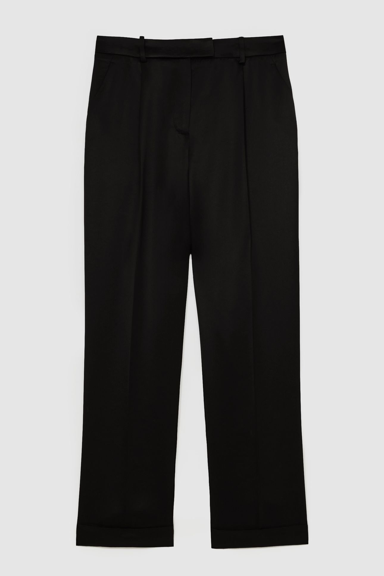 SATIN TAPER TROUSER BLACK 4