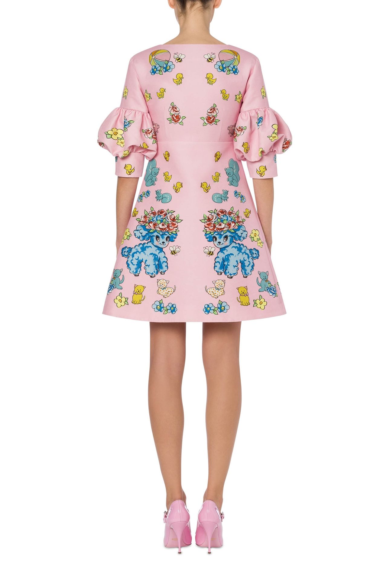 CALICO ANIMALS DUCHESSE DRESS PINK 2