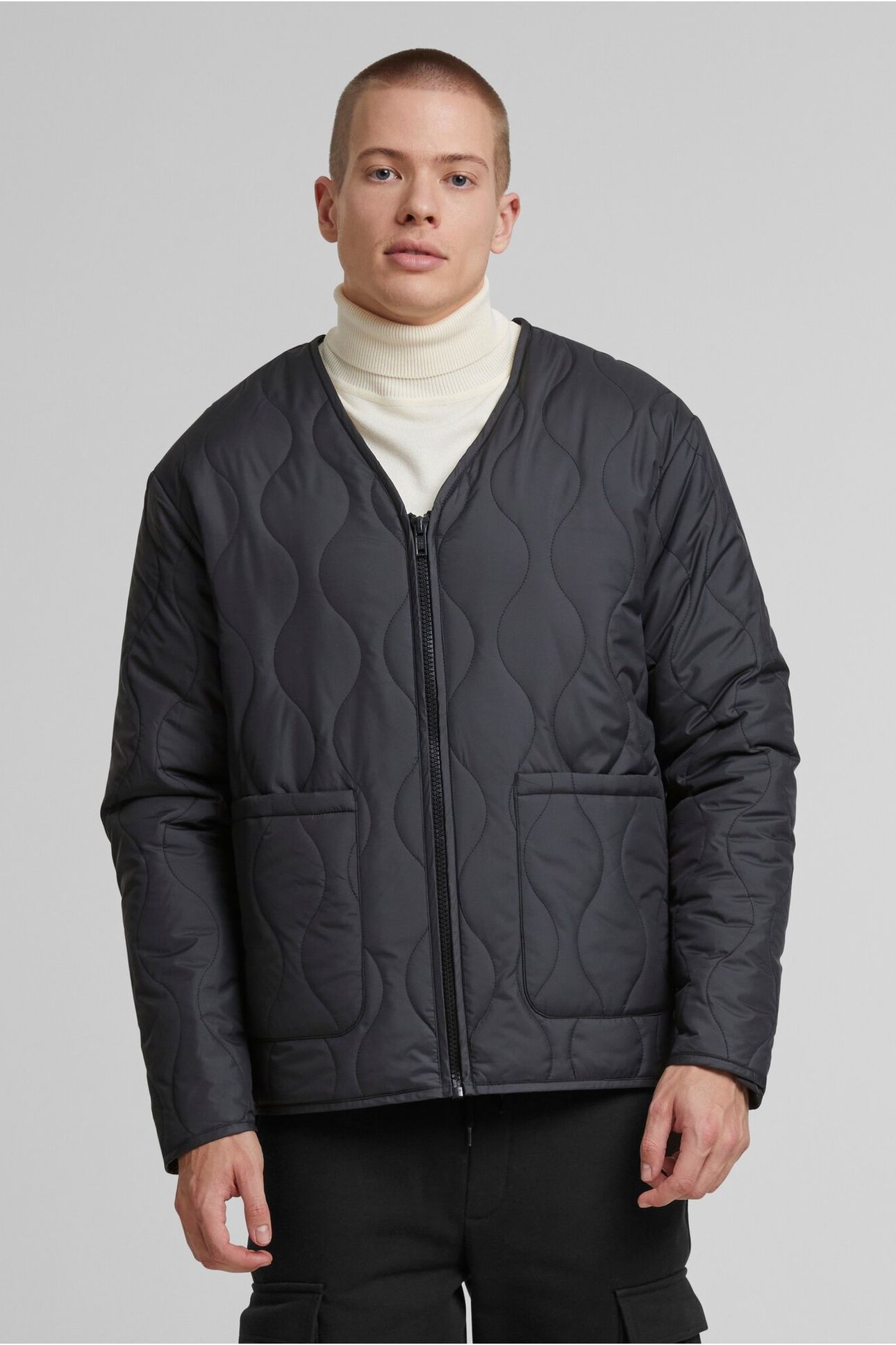 PADDED QUILTING JACKET BLACK 5