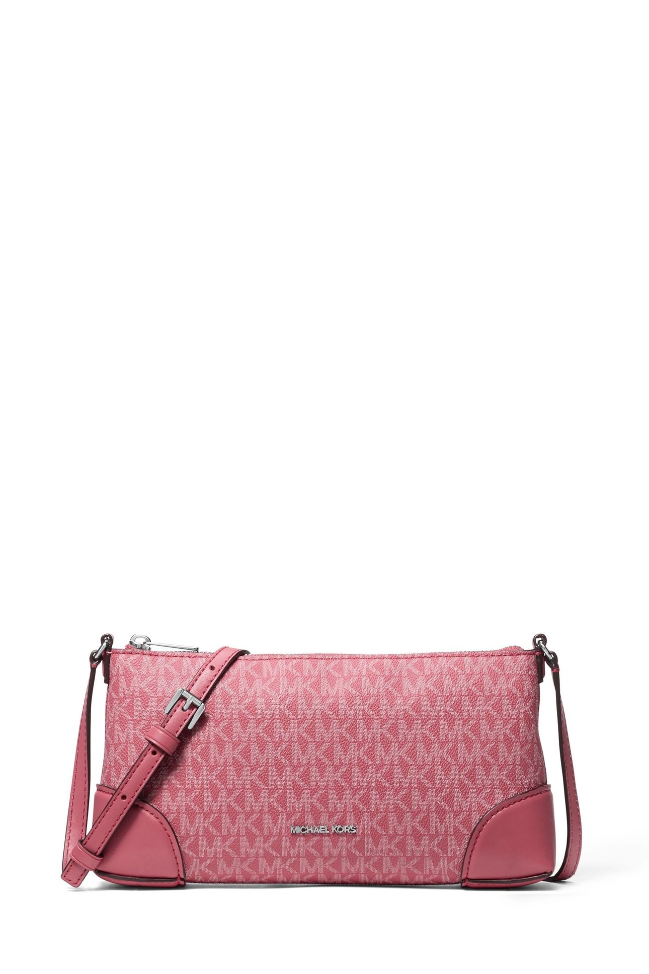 SMALL EMBELLISHED ZIP CROSSBODY ROSEWOOD 1