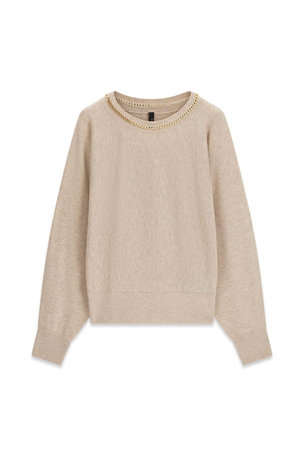 ABEL CN DOLMAN SLEEV VELVET TAUPE MULTI 4