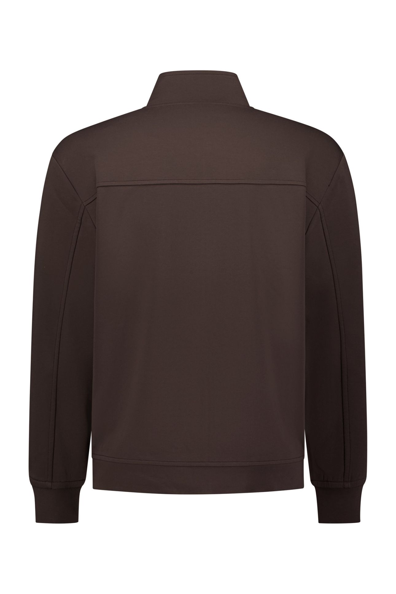SWEATER FULL ZIP DARK BROWN 6