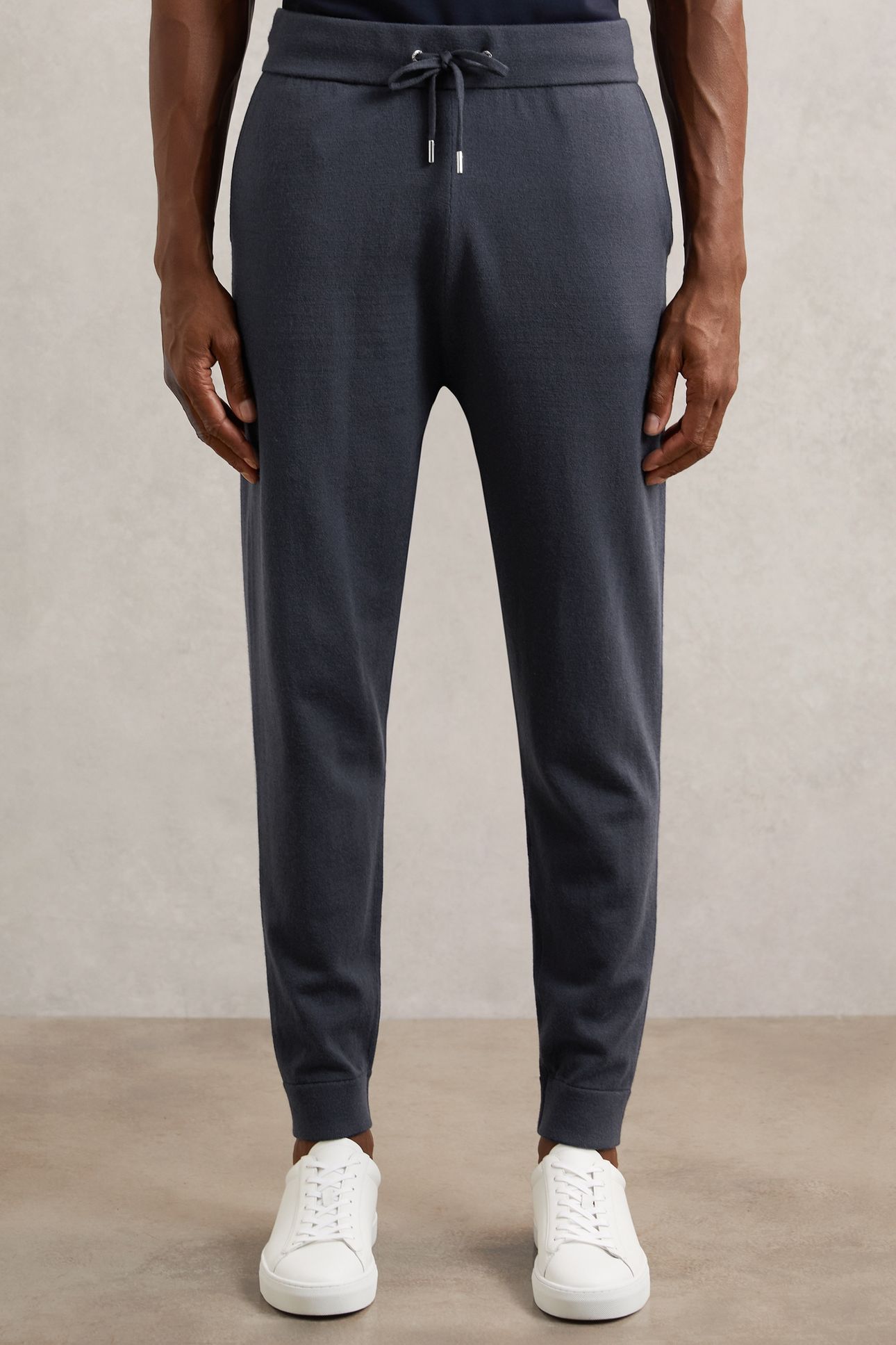 MERINO DRAWSTRING JOGGER MIDNIGHT NAVY 1
