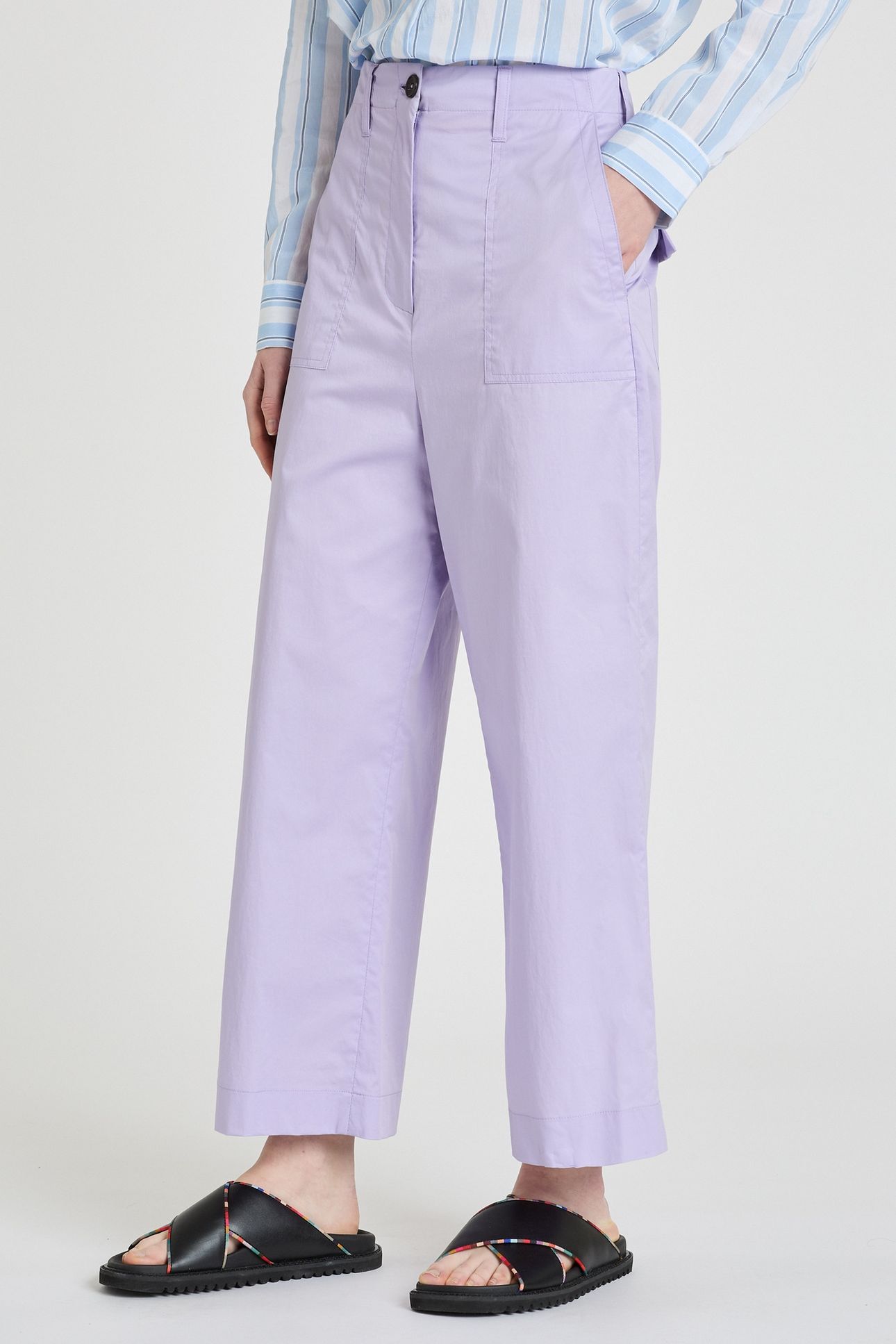 WOMENS TROUSERS LILAC 1