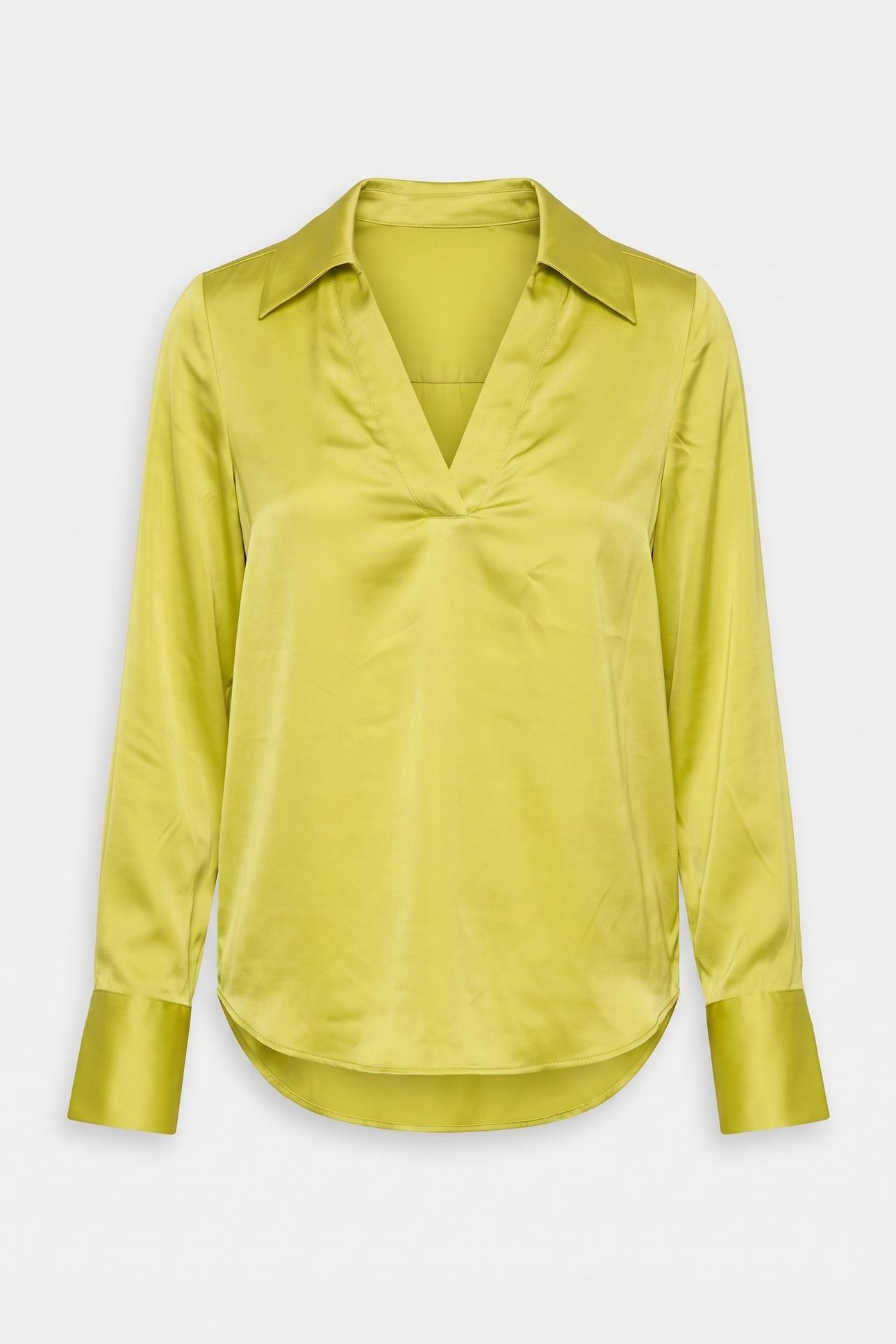 LA VERA SILK SHIRT YELLOW 3