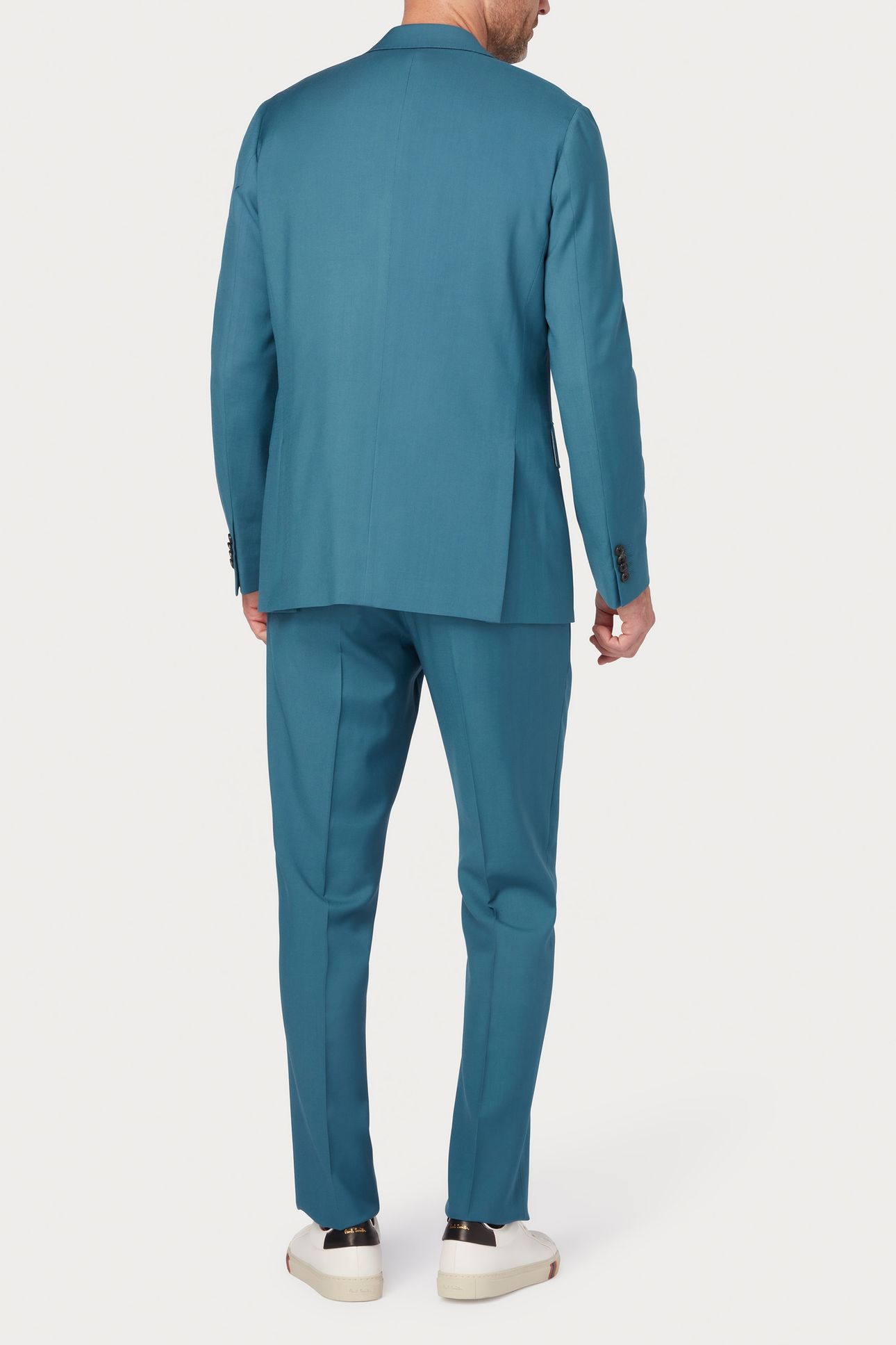 MENS 2 BUTTON SUIT PETROL BLUE 2