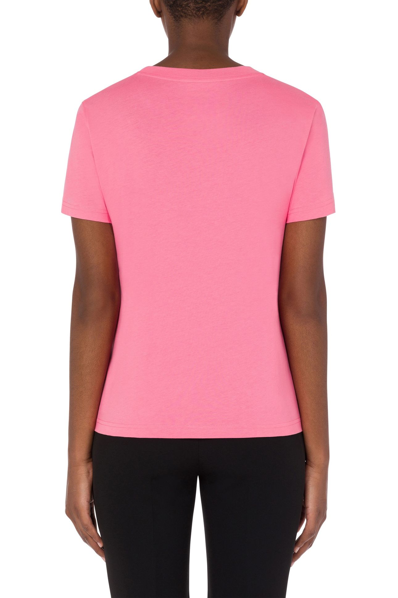 MOSCHINO TEDDY BEAR ORGANIC JERSEY T-SHIRT PINK 2