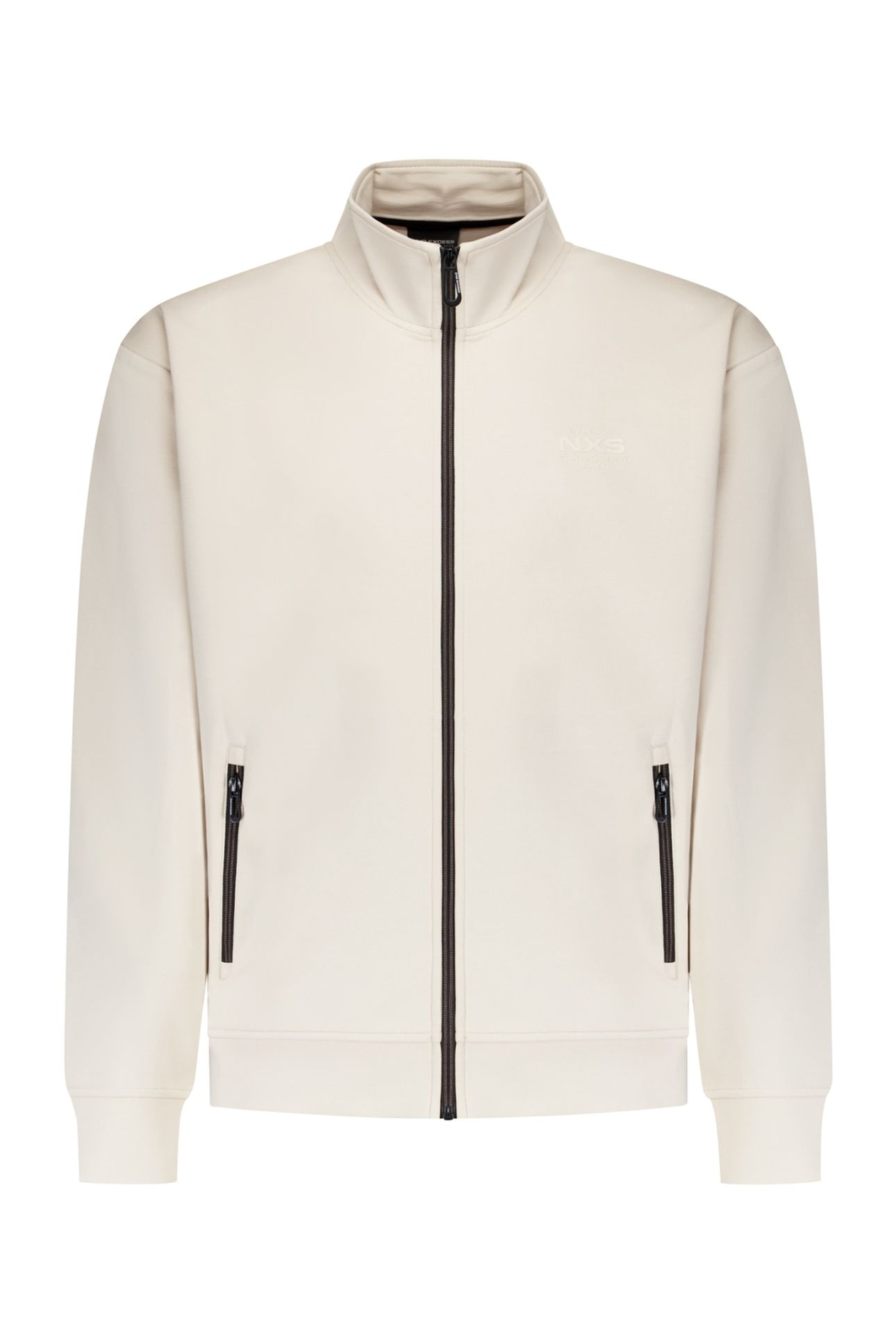 SWEATER FULL ZIP STONE 5