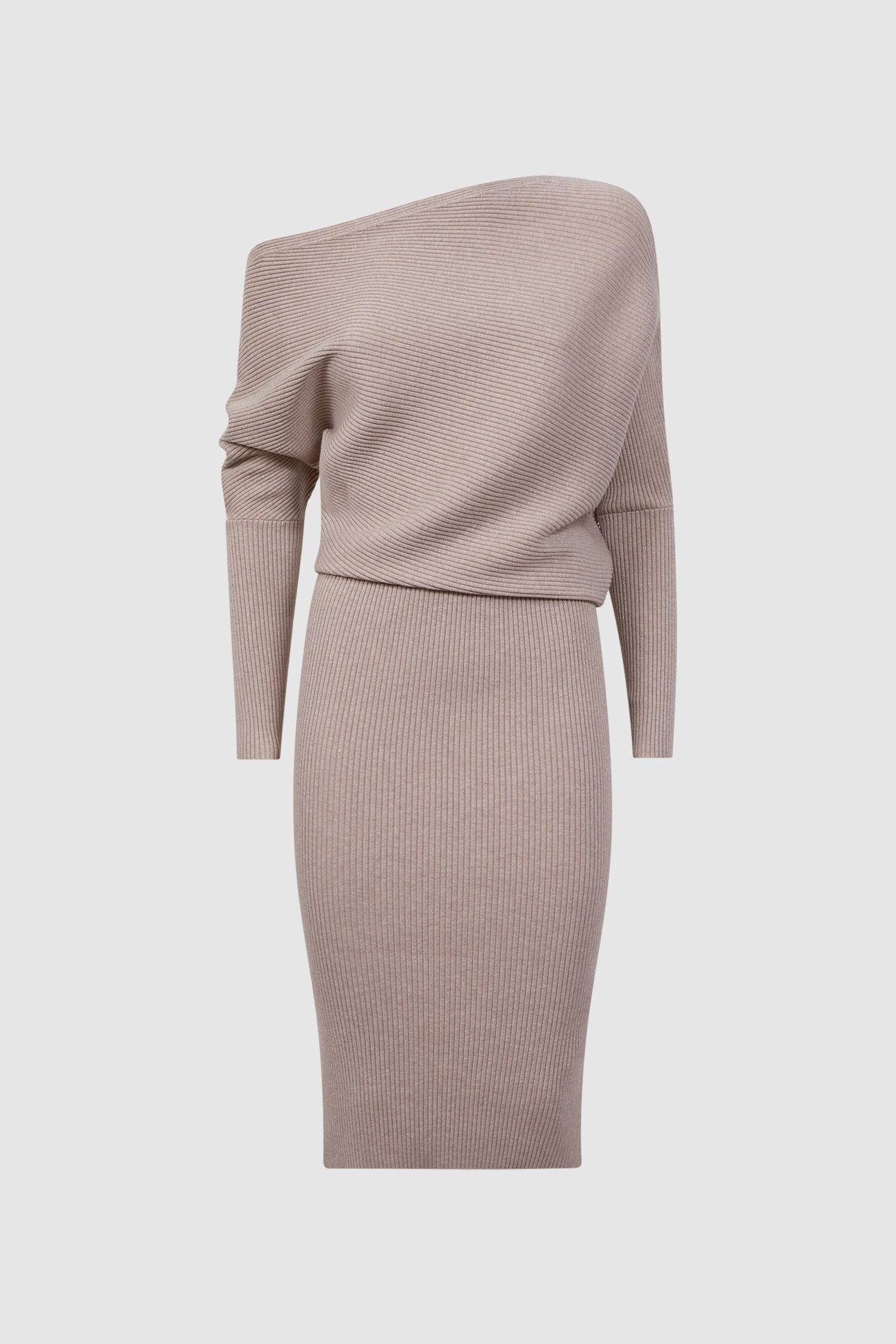 DRAPE KNITTED BODYCON NEUTRAL 4