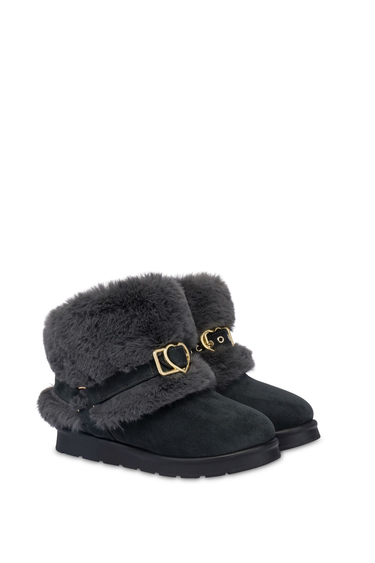SOFT FABRIC ANKLE BOOTS GREY 2