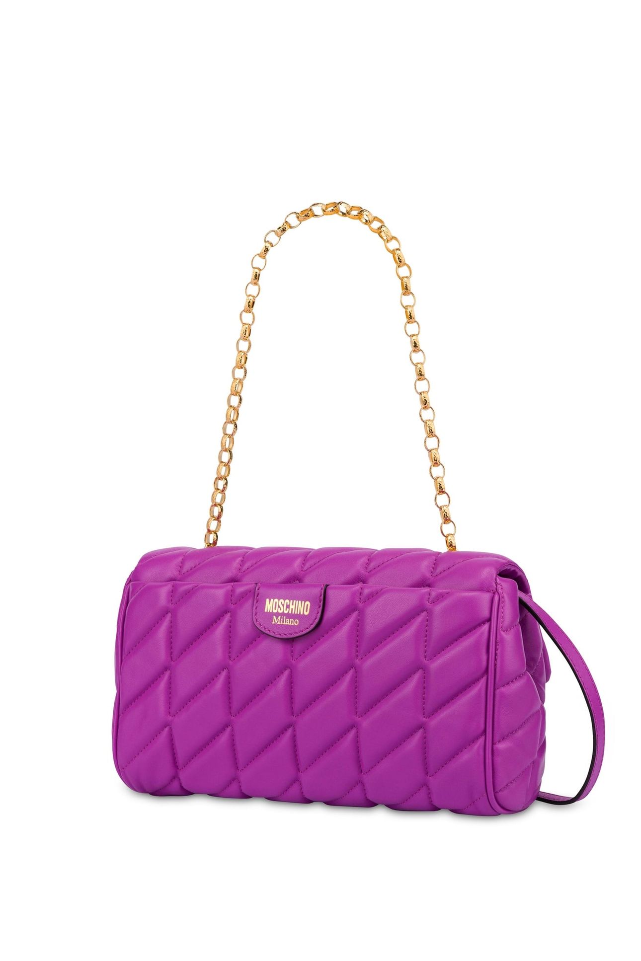 DOUBLE SMILEY® QUILTED SHOULDER BAG PURPLE 2