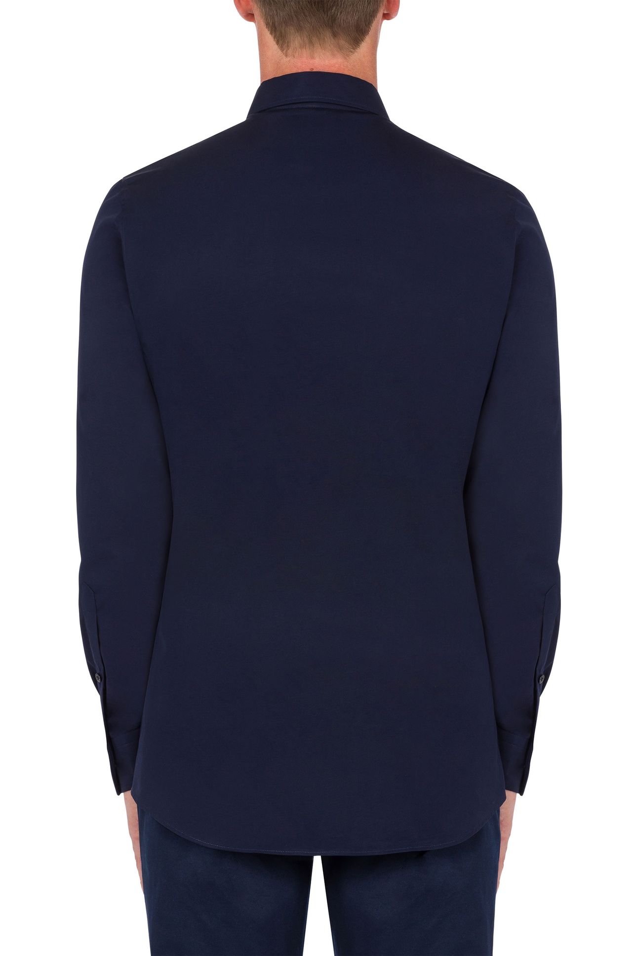 SIGNATURE LOGO POPLIN SHIRT BLUE 2