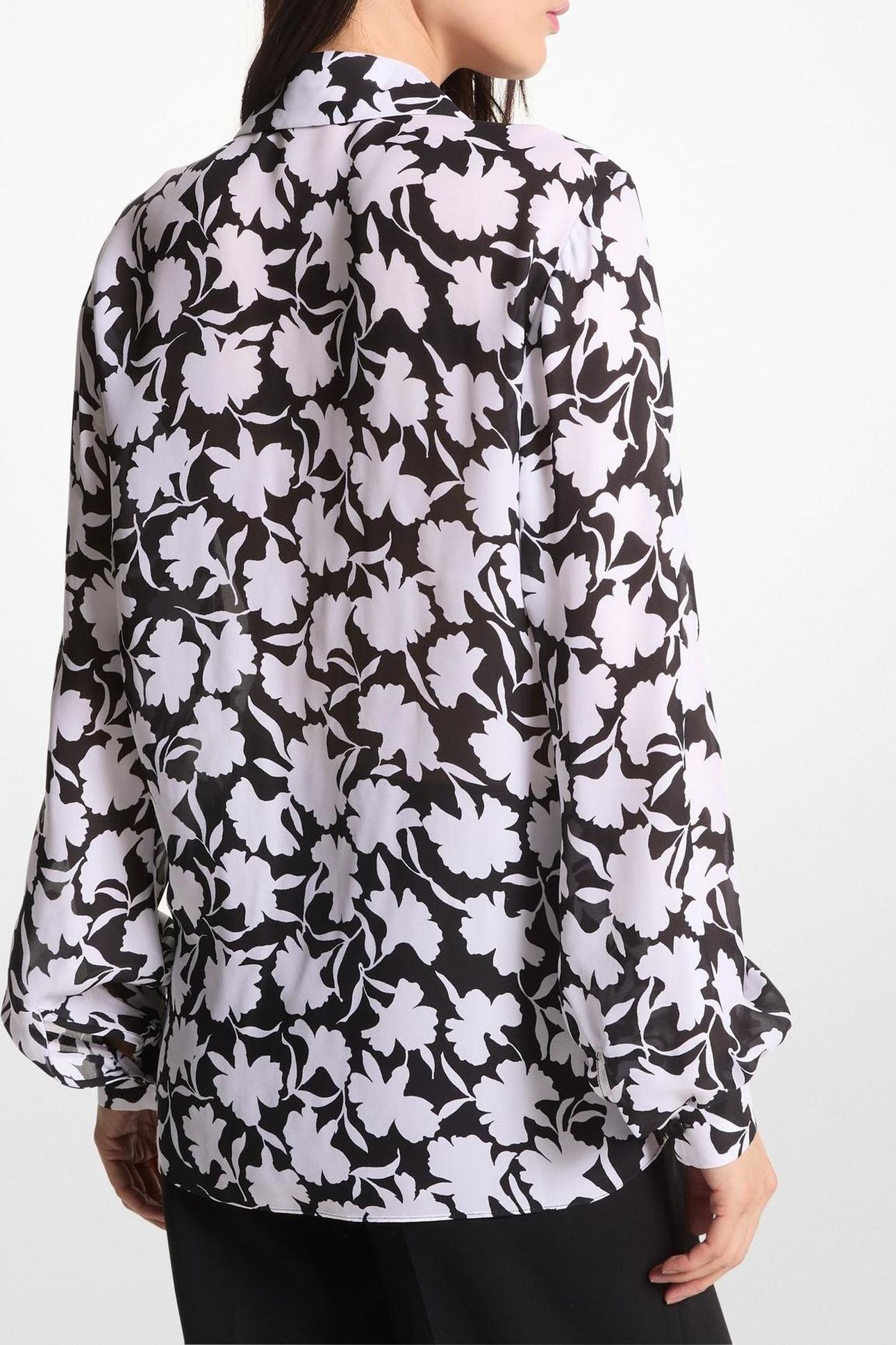 SHADOW FLEUR TOP BLACK/WHITE 2