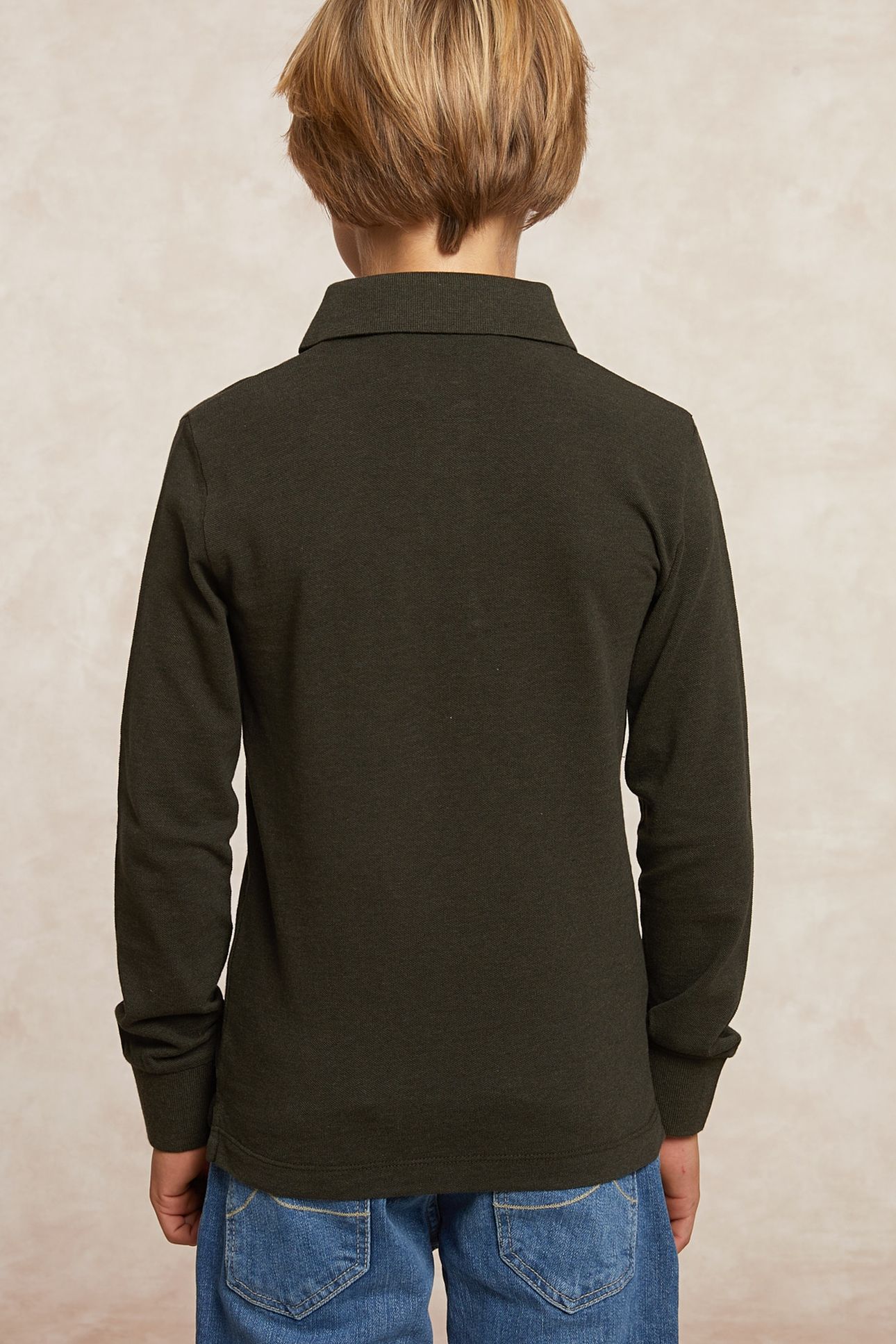 CUSTOM FIT FANCY PIQUE POLO OLIVE MIX 2