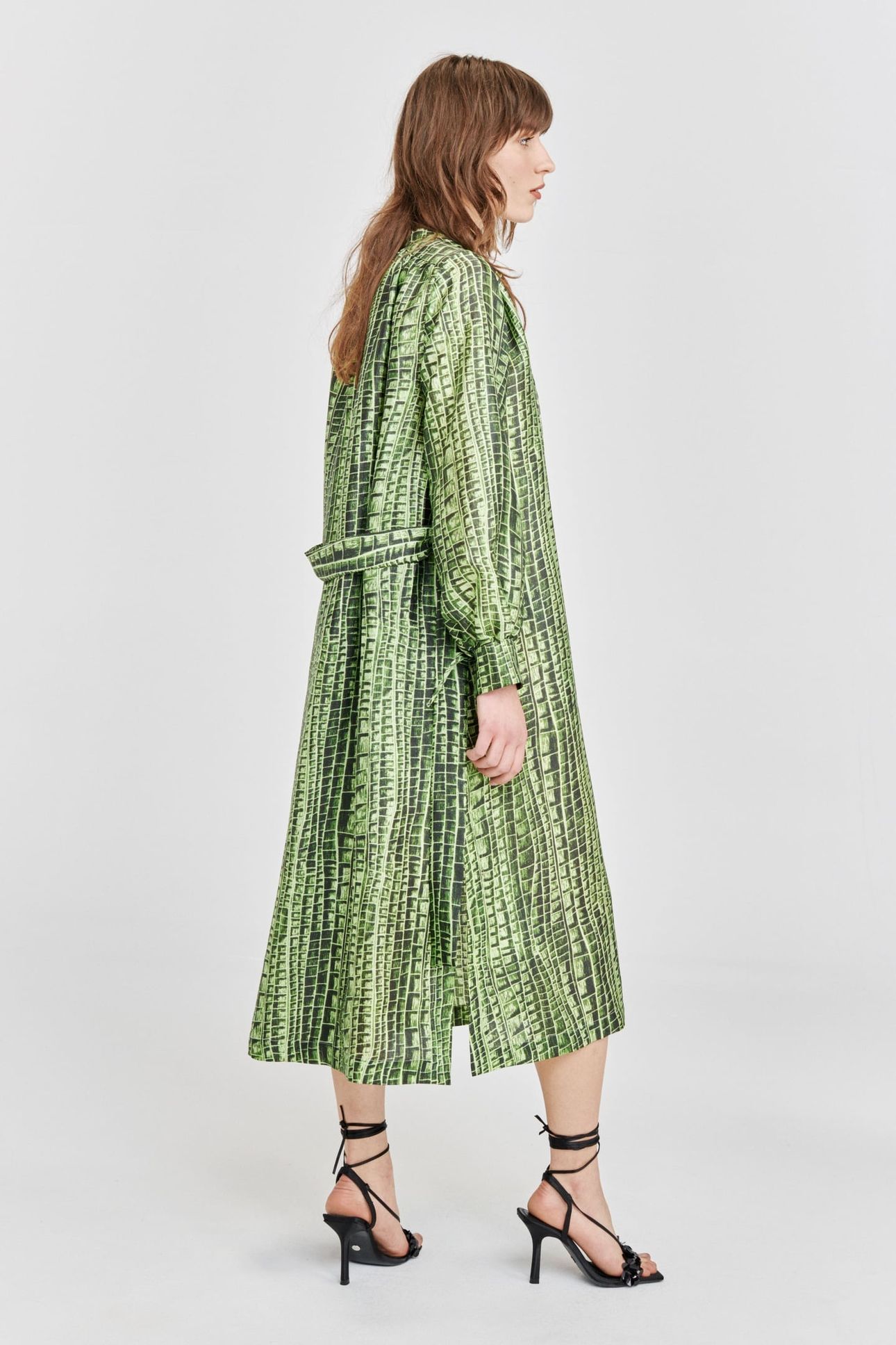 ARADIN DRESS GREEN REPTILE 2
