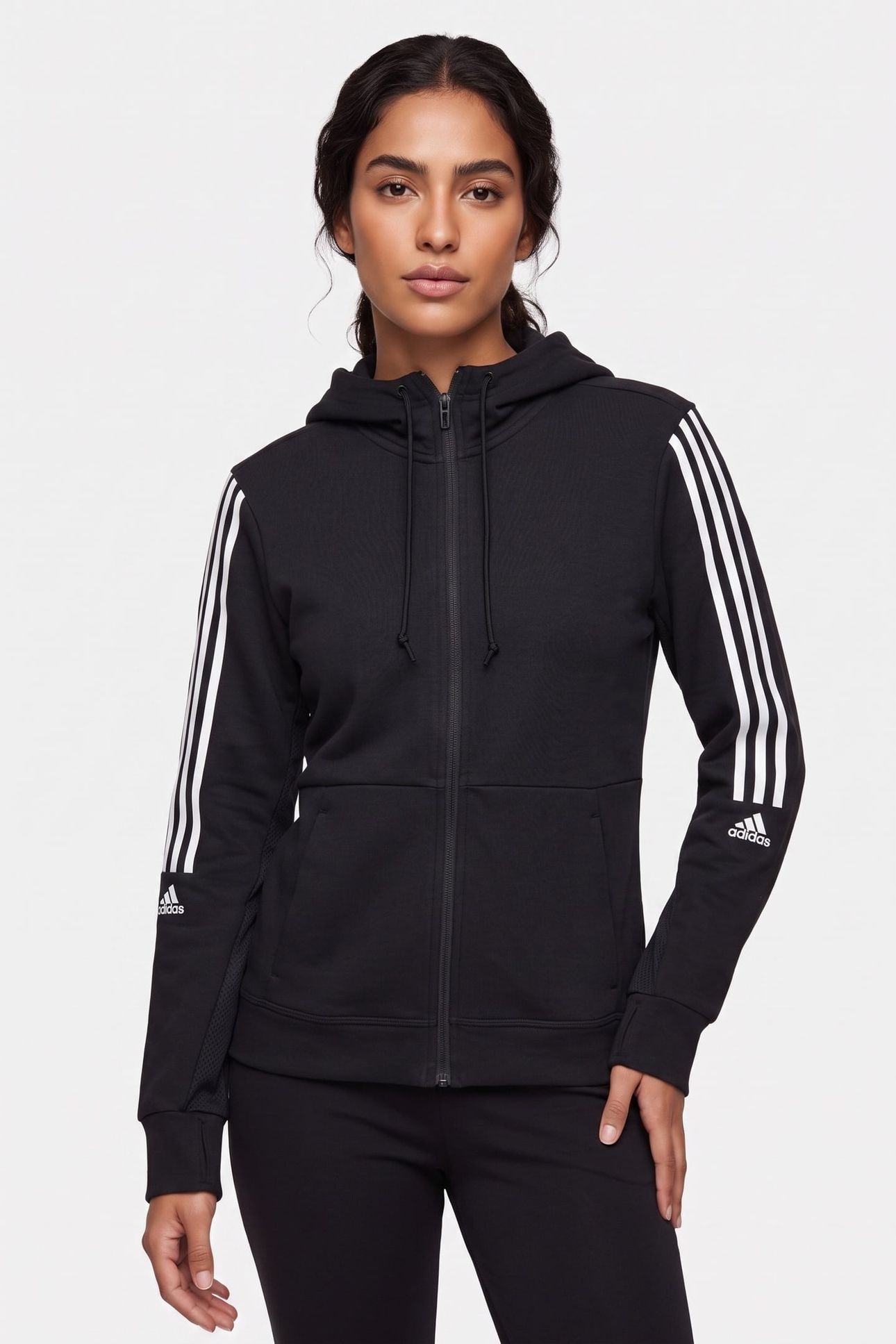 PERFORMANCE AEROREADY MADE4TRAINING COTTON TOUCH FULL-ZIP HO 1