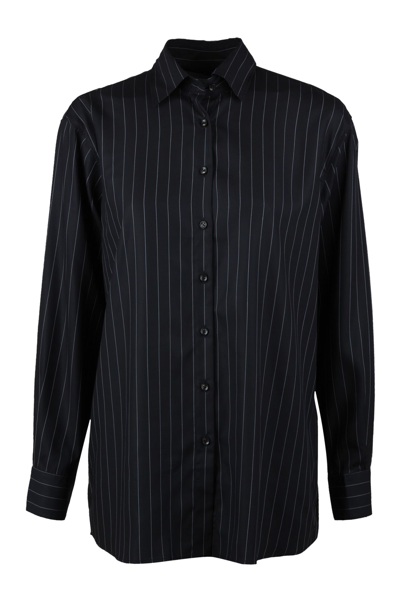 DINA SHIRT, LONG BLACK STRIPE 1