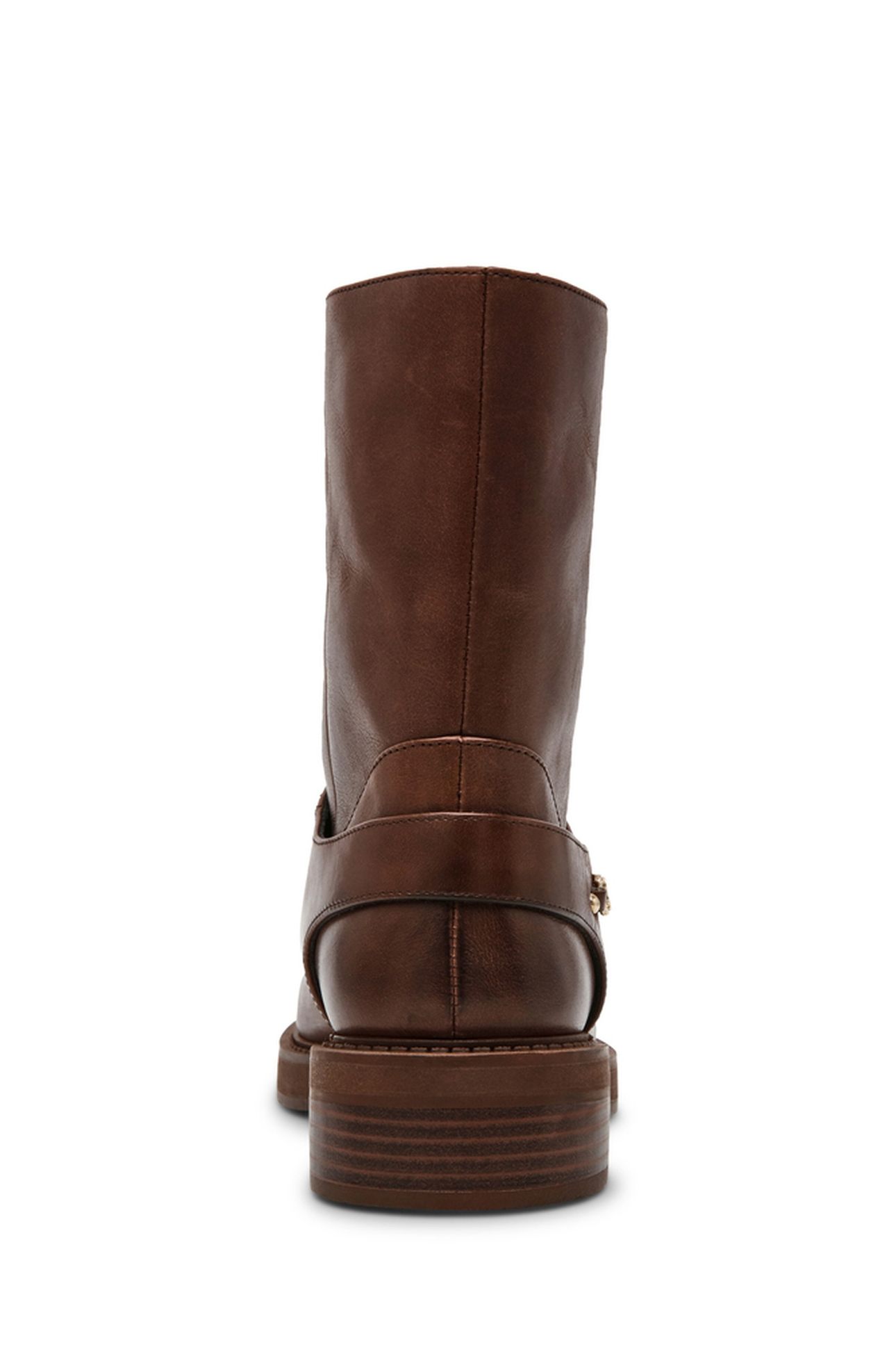LOOPHOLE BOOTIES BROWN LEATHER 6