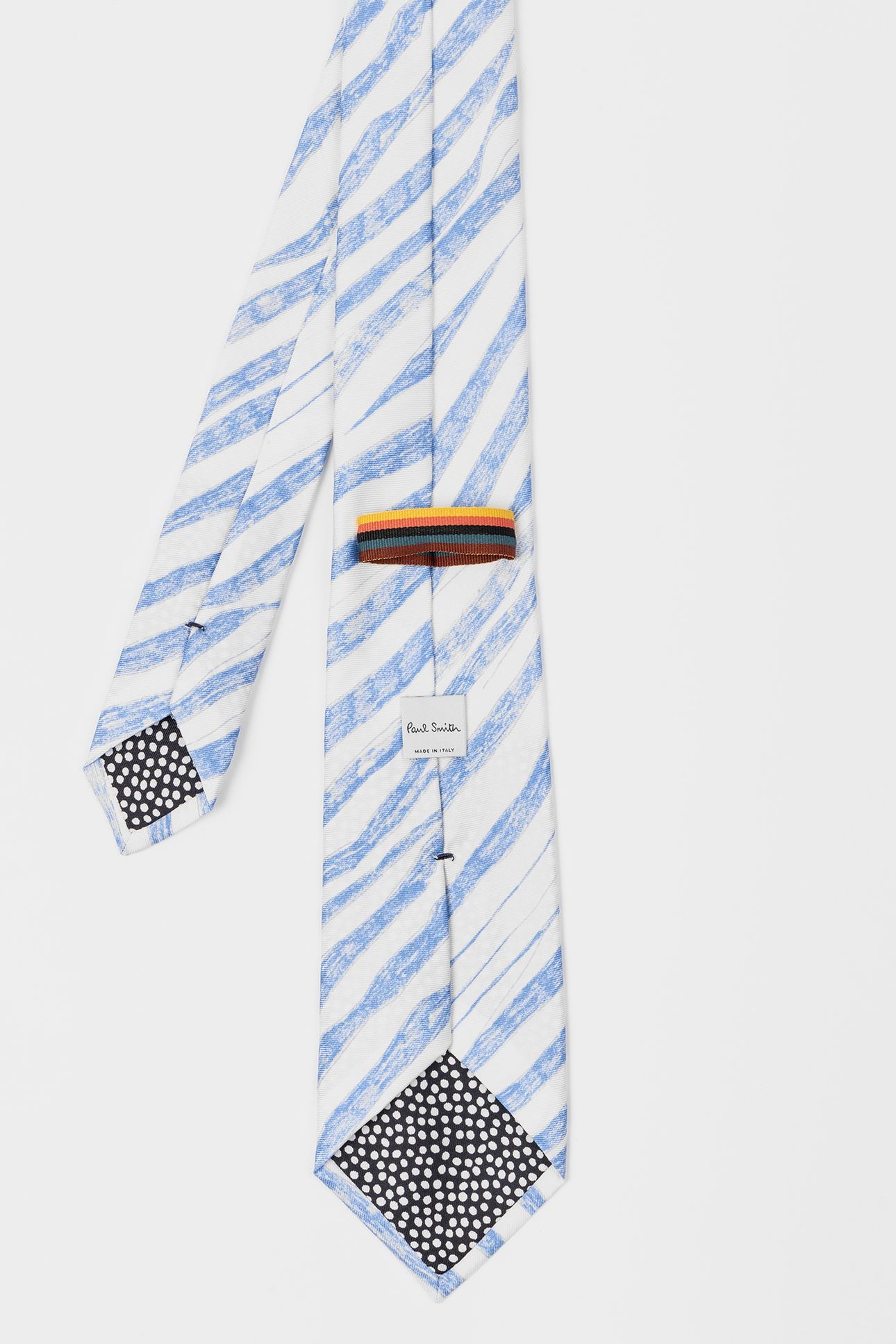 MEN TIE CRAYON STRIPE BLUE 2