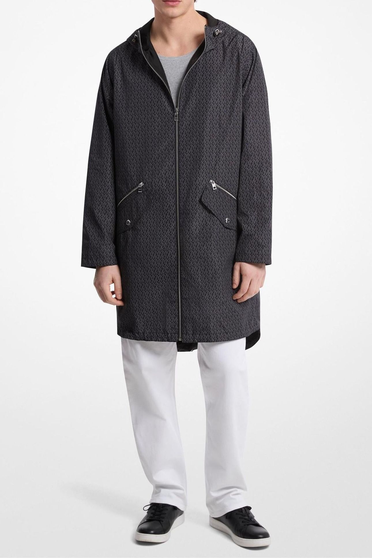 SIGNATURE REVERSIBLE ANORAK BLACK CONCRETE 1