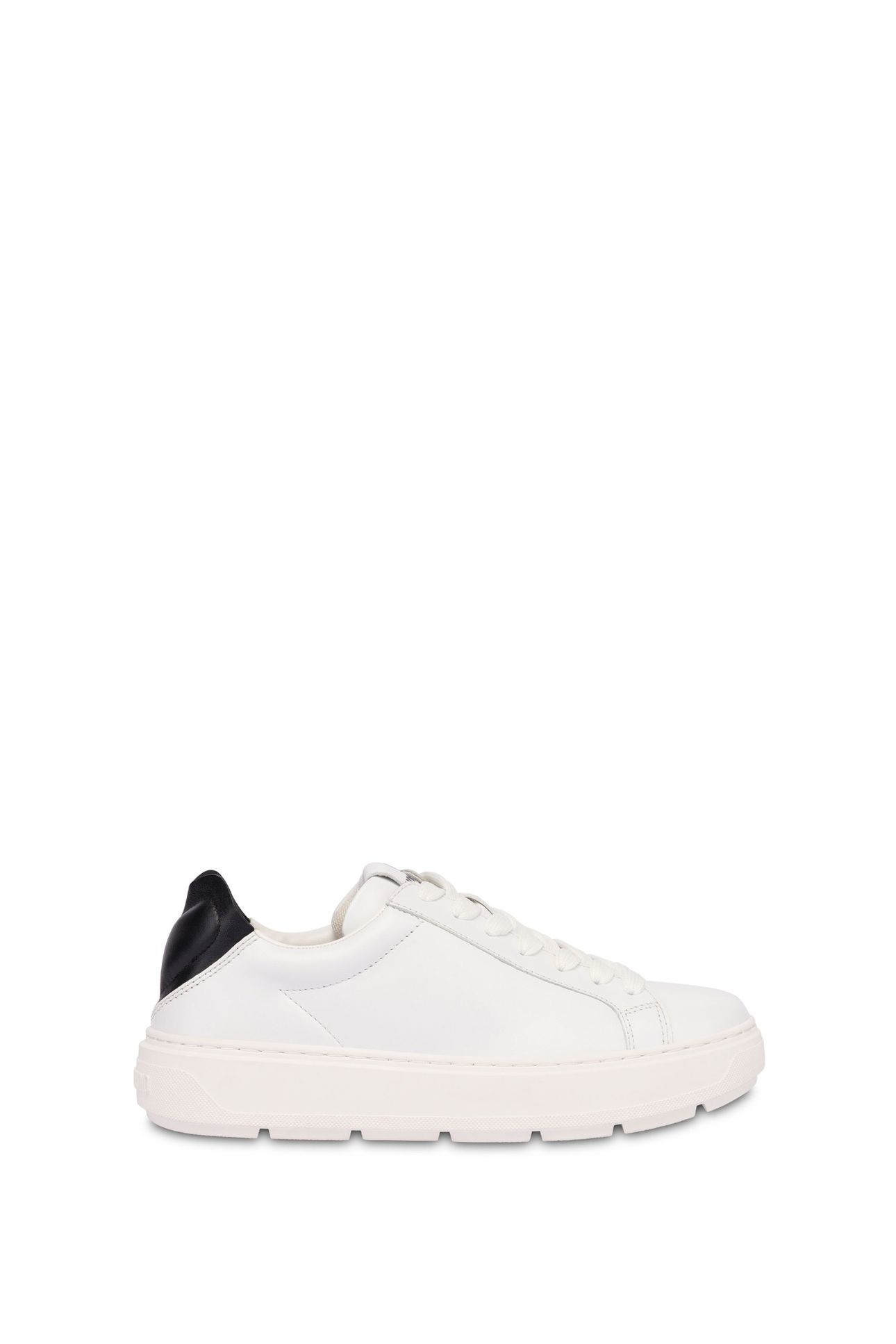 NAPPA LEATHER AND LAMBSKIN SNEAKERS WHITE 1