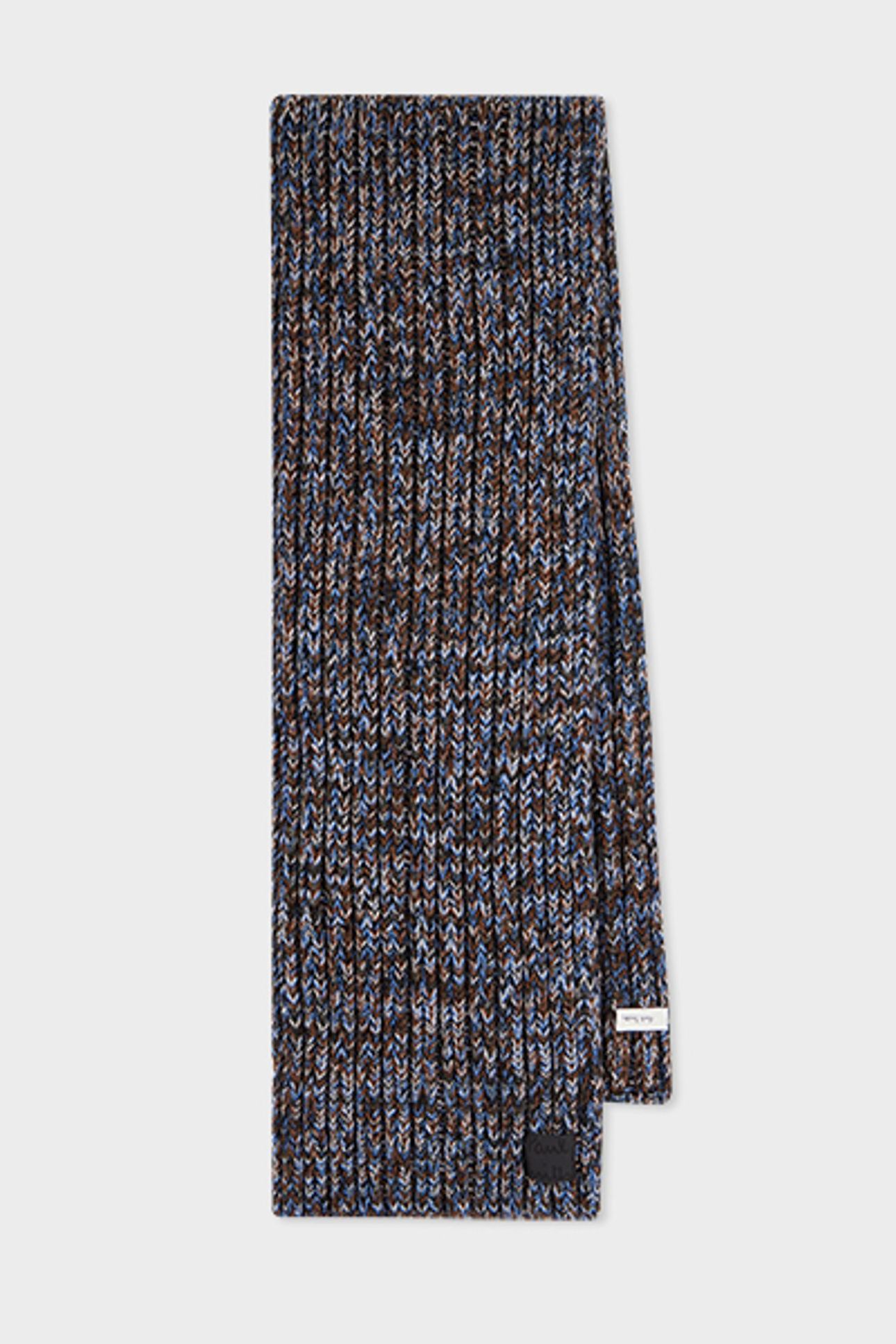 MEN SCARF CHUNKY TWISTED SLATE 1