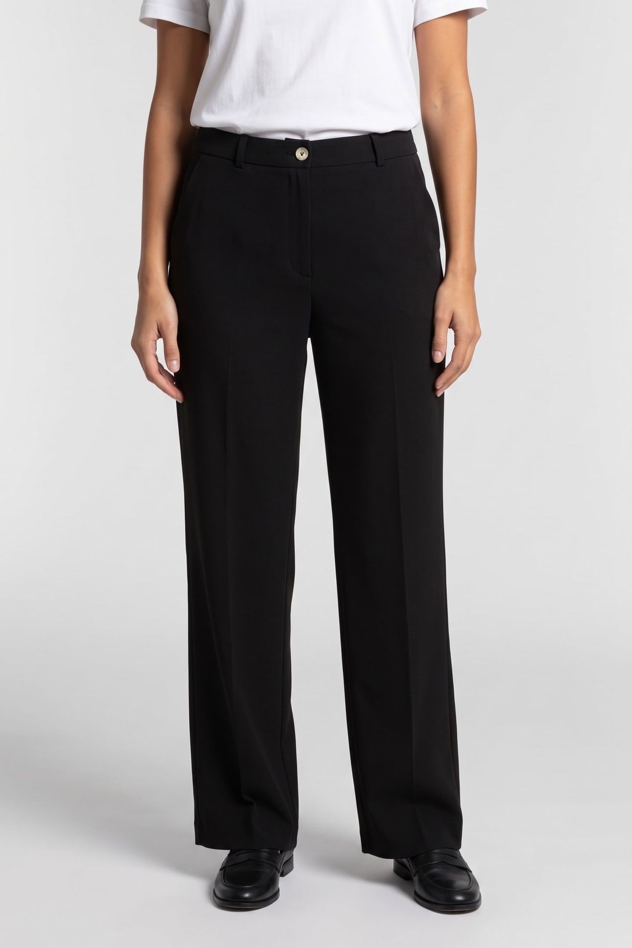 ES ALIDA SLIM TROUSERS BLACK 1