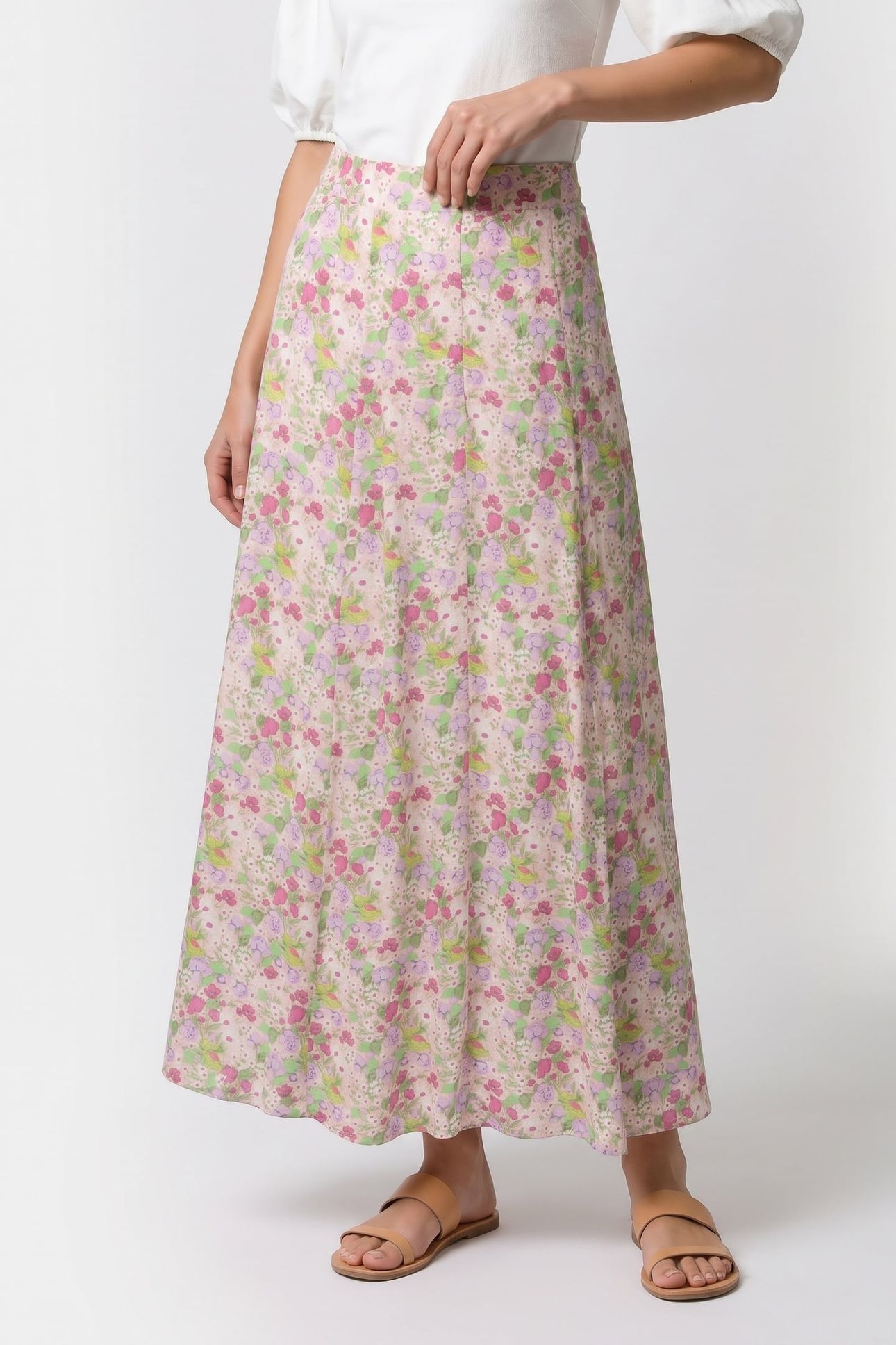 PA PAQUITA PRINTED SKIRT PINK 1