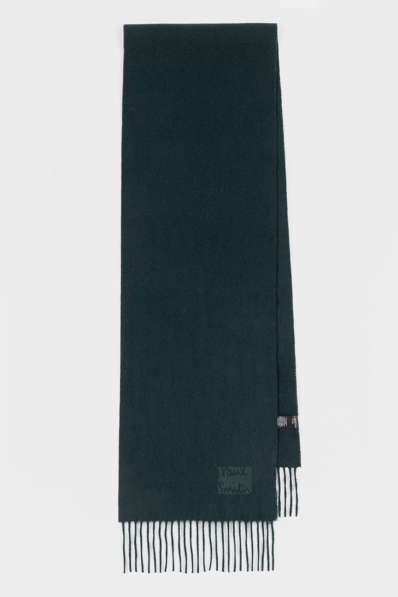 MEN SCARF CASHMERE LOGO BOTTLE GREEN 1