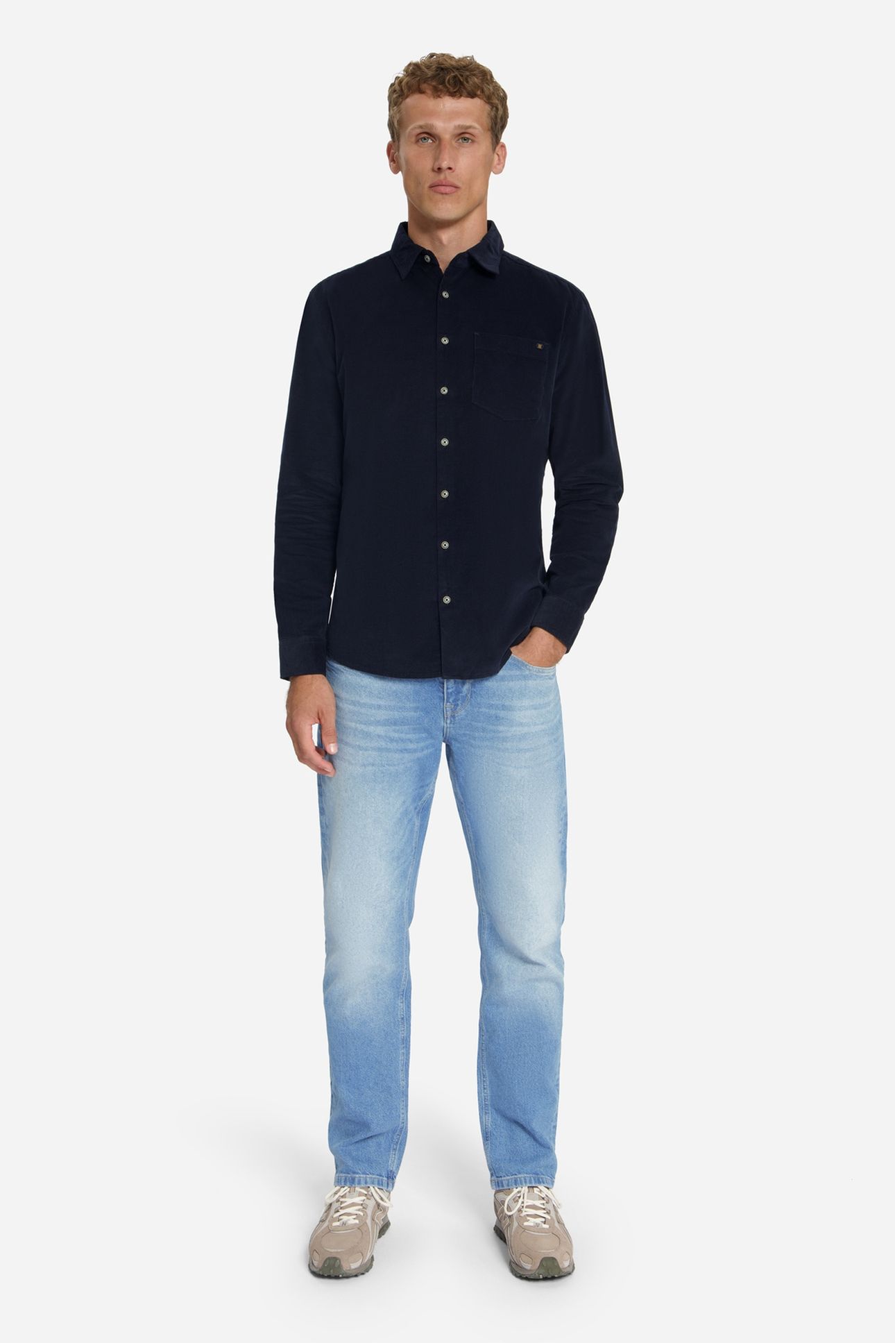 SHIRT BABY CORDUROY CHEST POCKETS DARK NIGHT 3