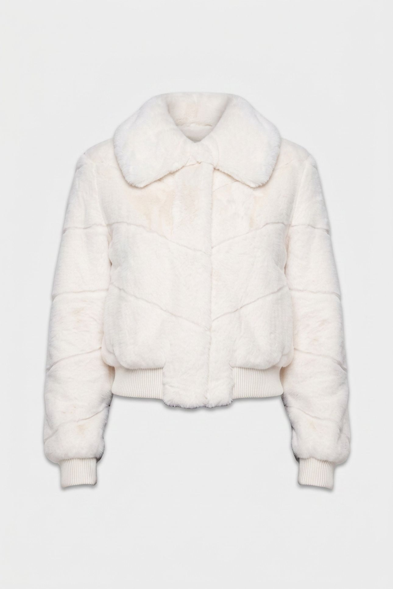 MAYA FAUX FUR JACKET MACADAMIA MULTI 3