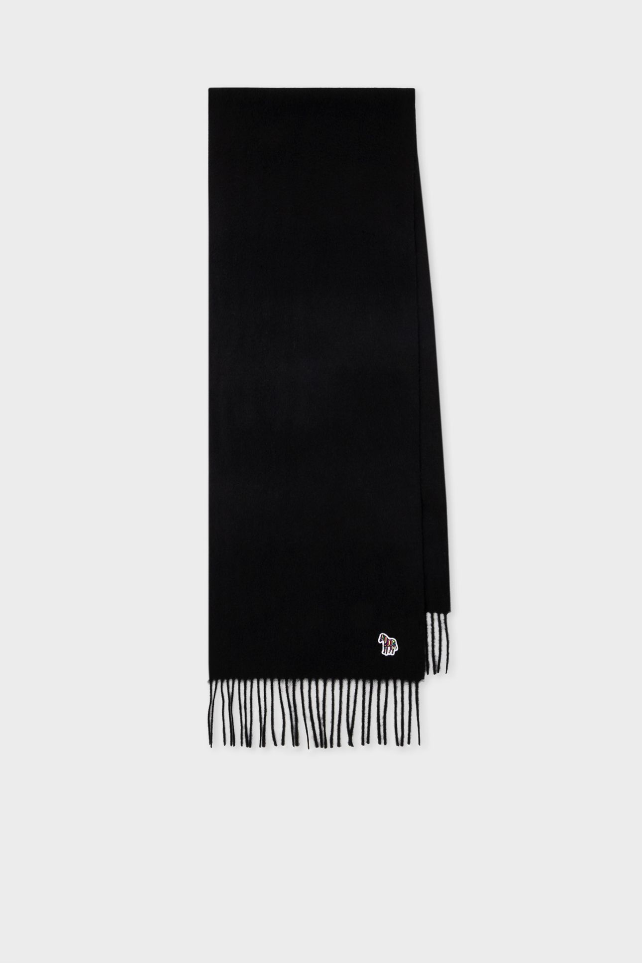 MEN SCARF PS ZEBRA BLACK 1