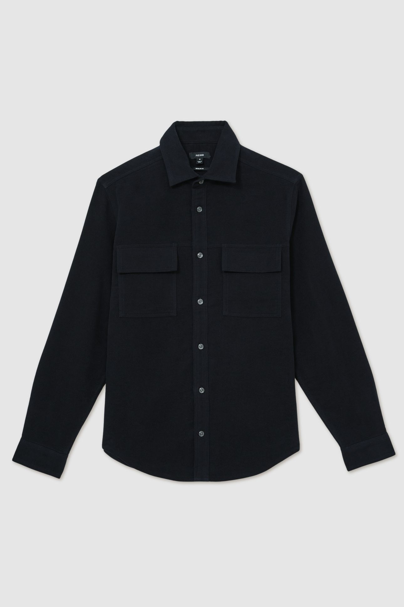 LS TWIN POCKET MOLESKIN OVERSHIRT NAVY 5