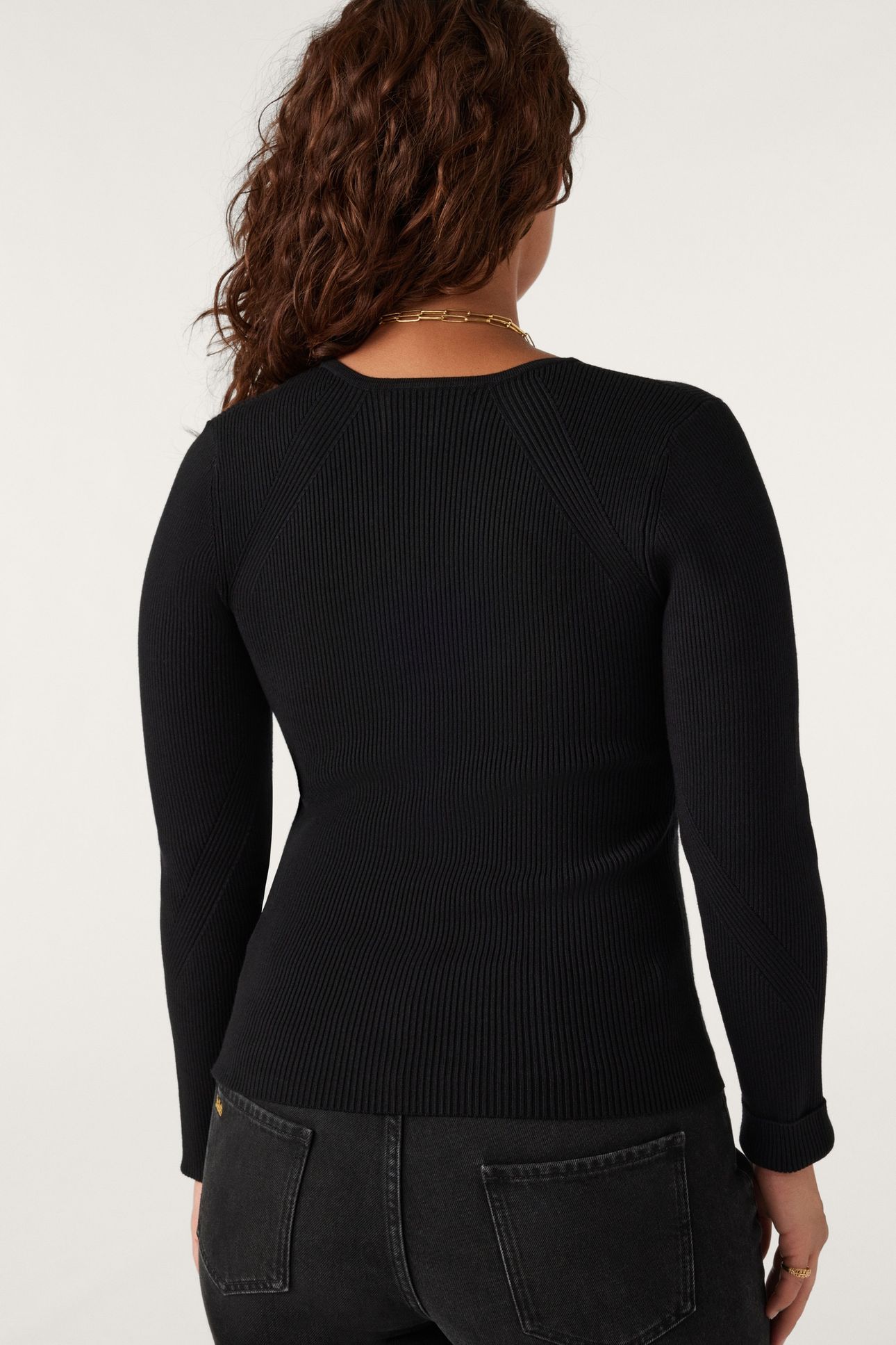 LONG SLEEVES KNIT BLACK 2
