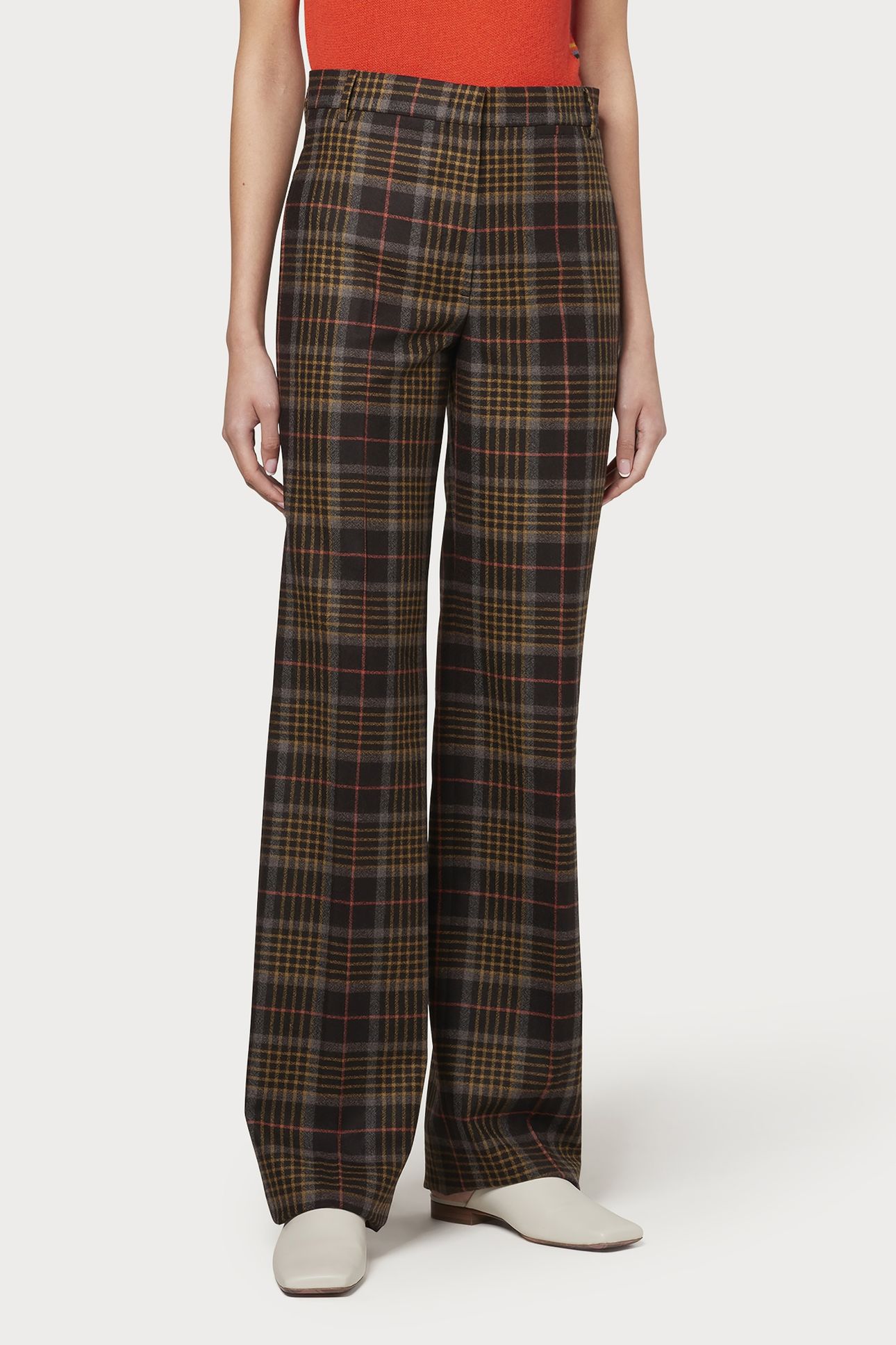 WOMENS TROUSER DARK BROWN 1