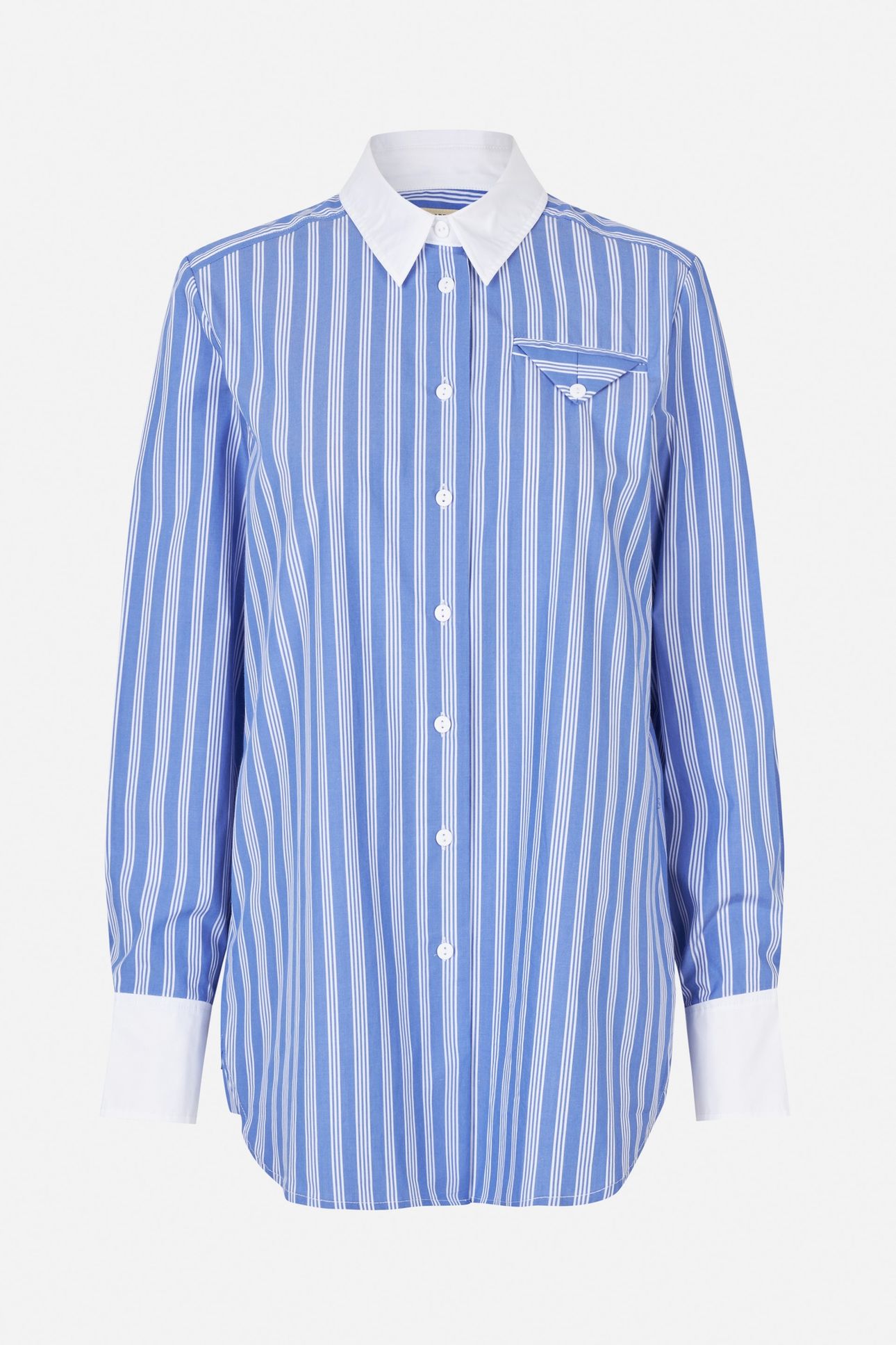 MEJRA SHIRT WEDGE BLUE STRIPE 4